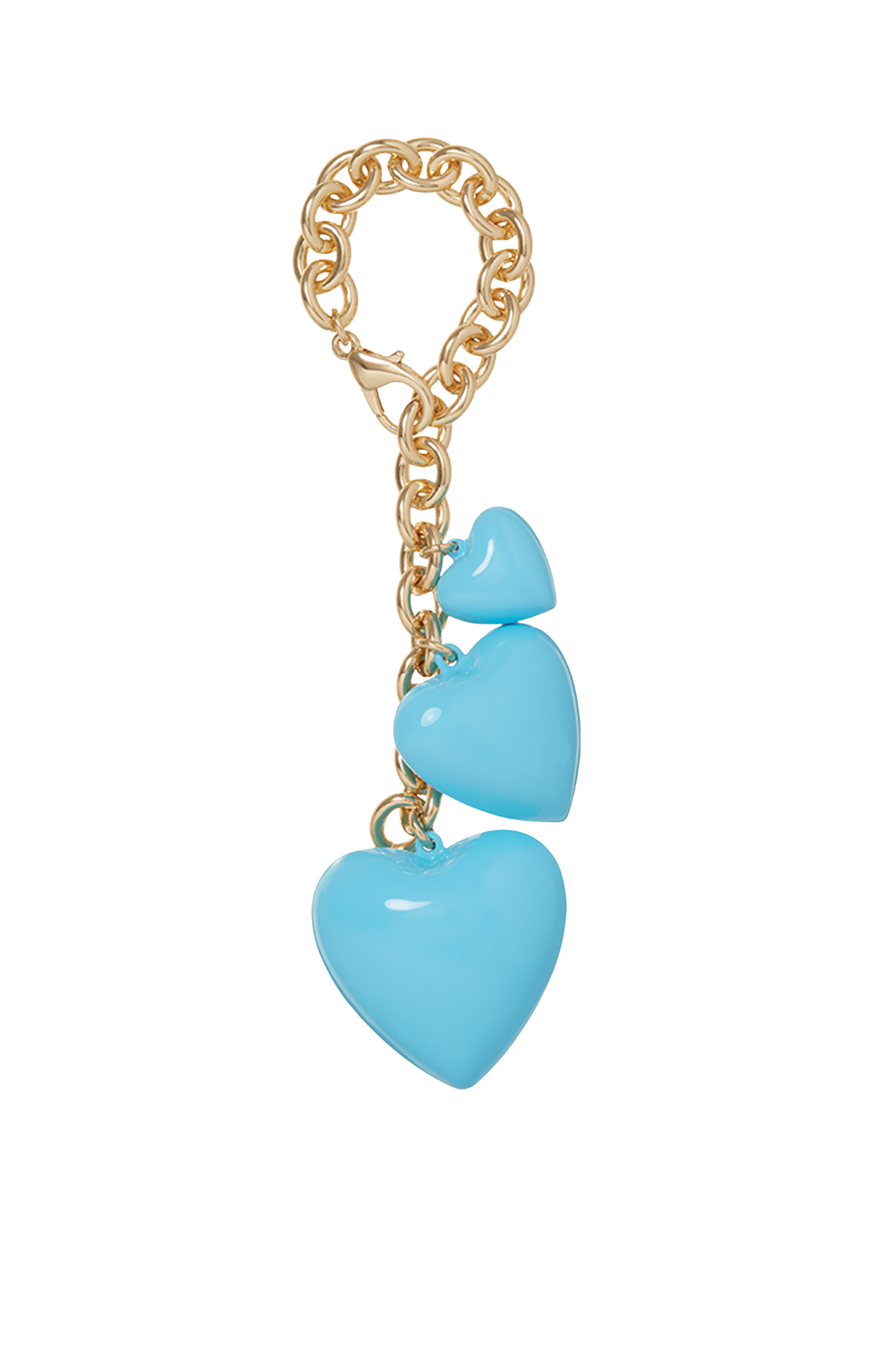 Roxanne Assoulin - The Blue Puffy Heart Bag Charm/ Bracelet