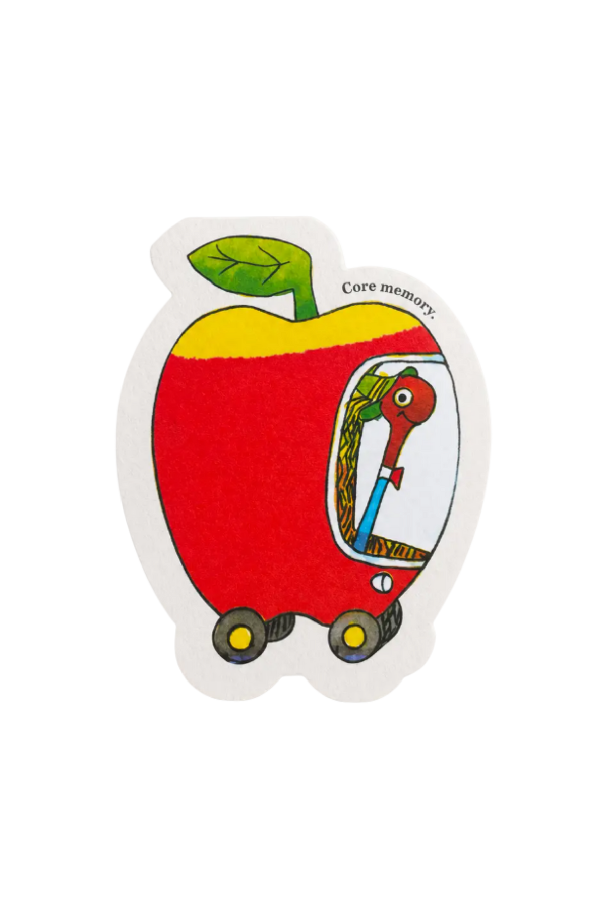 Studio Boketto Lowly Worm Apple Car Card