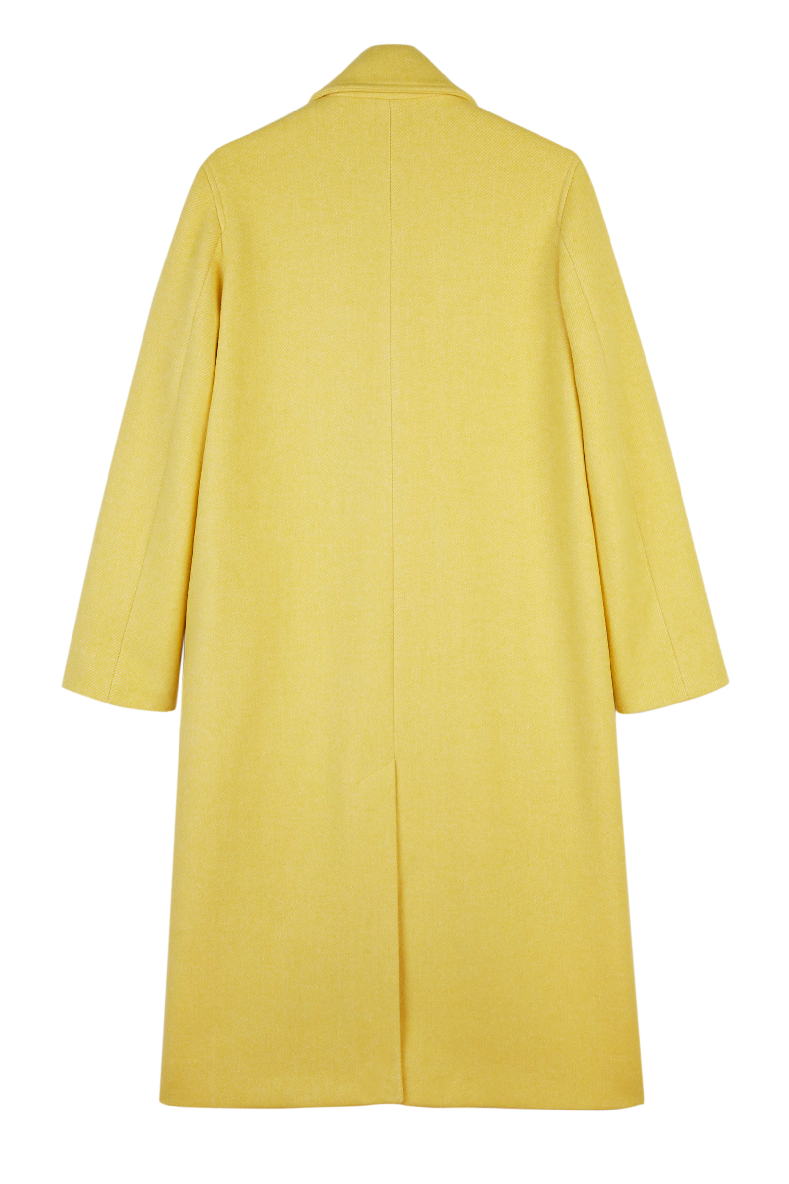 Pale Yellow Double Breasted Coat