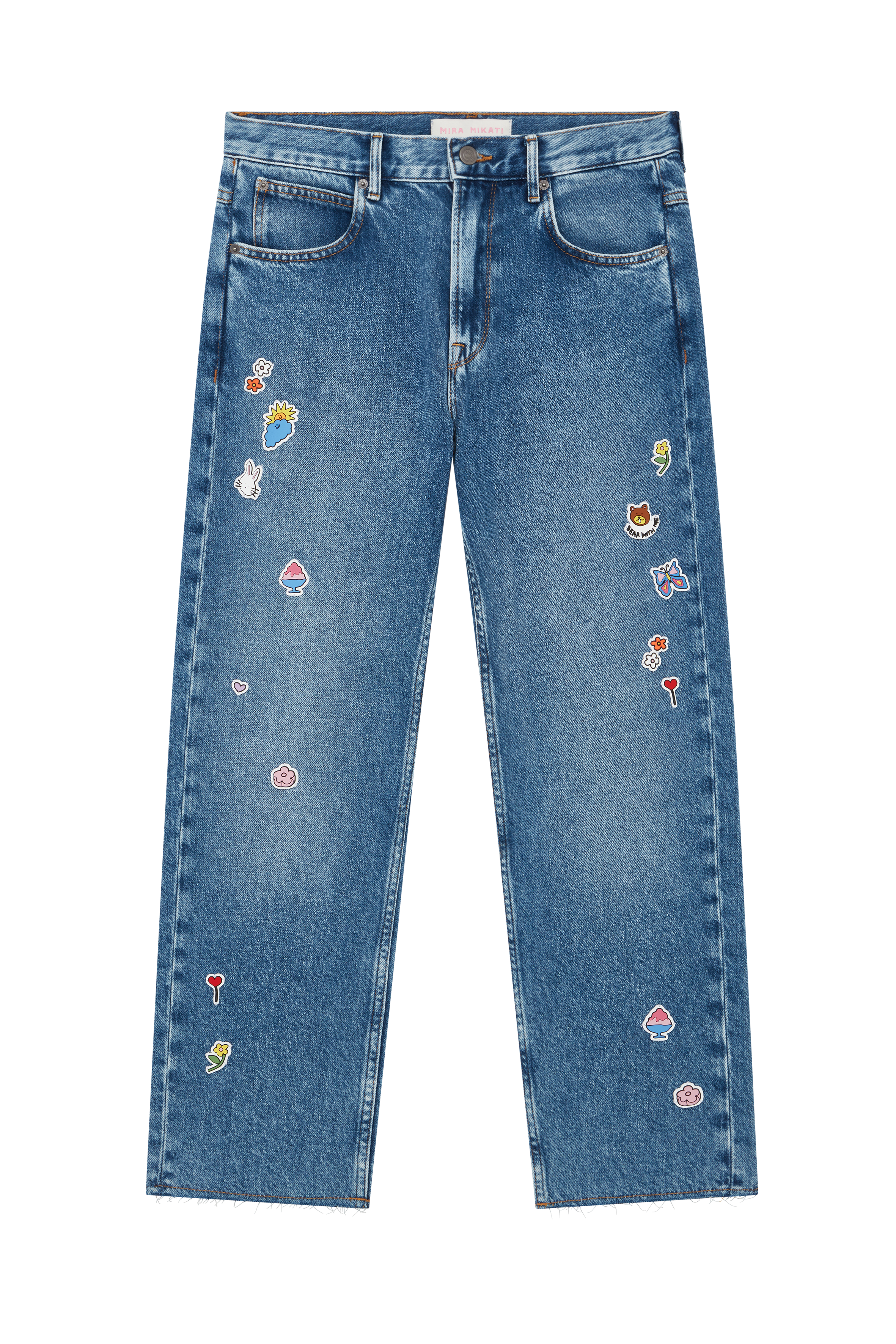 Denim With Sticker Patches