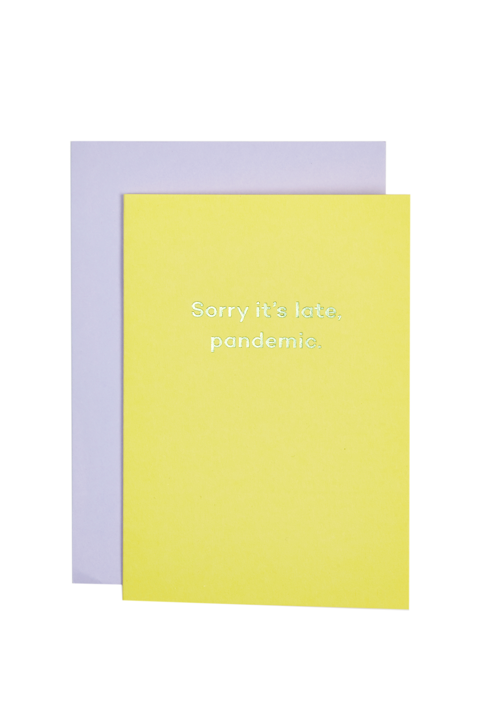 Mean Mail 'Sorry It's Late. Pandemic' Card