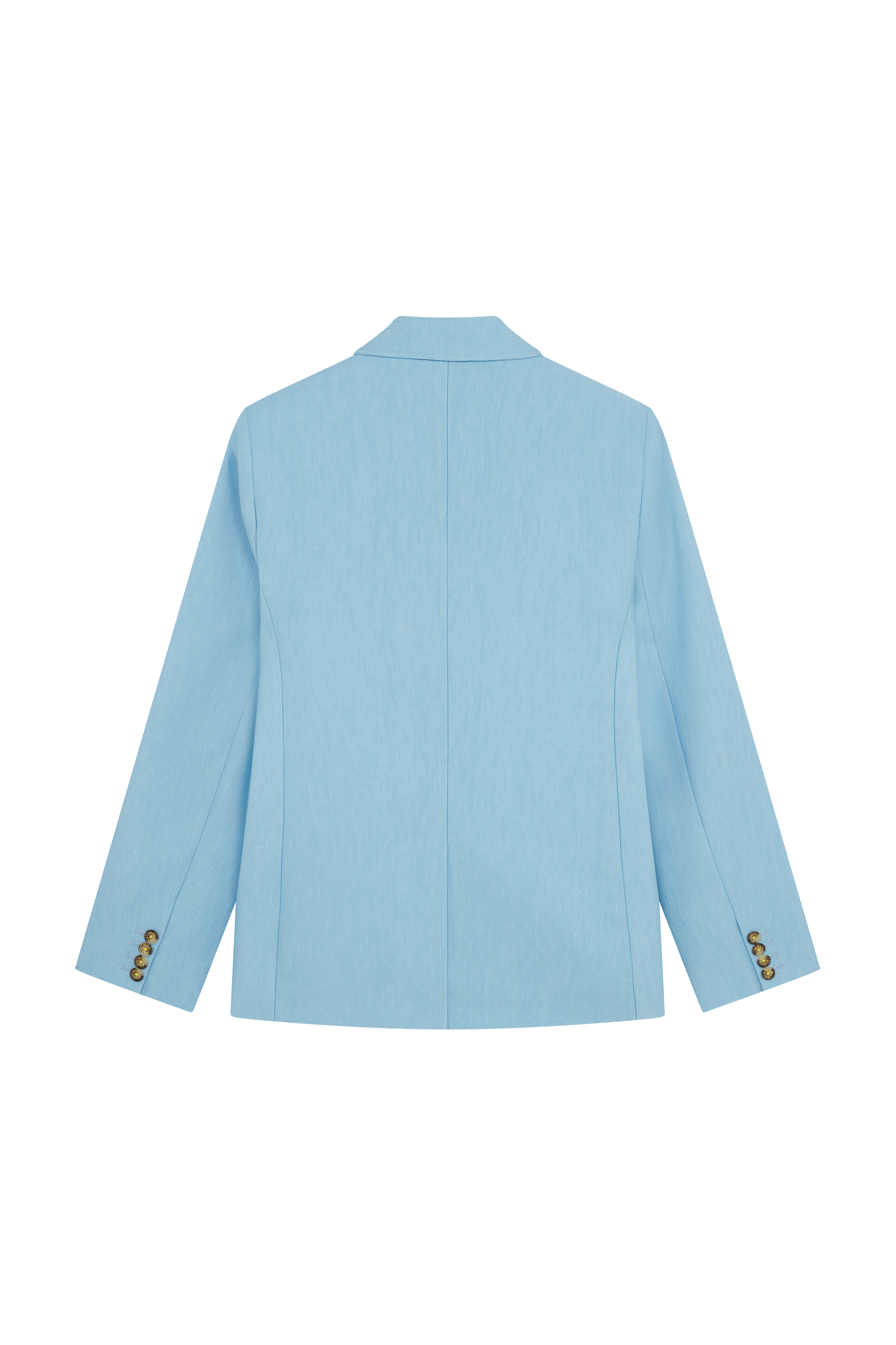 Single Breasted Jacket With Embroidered Flower