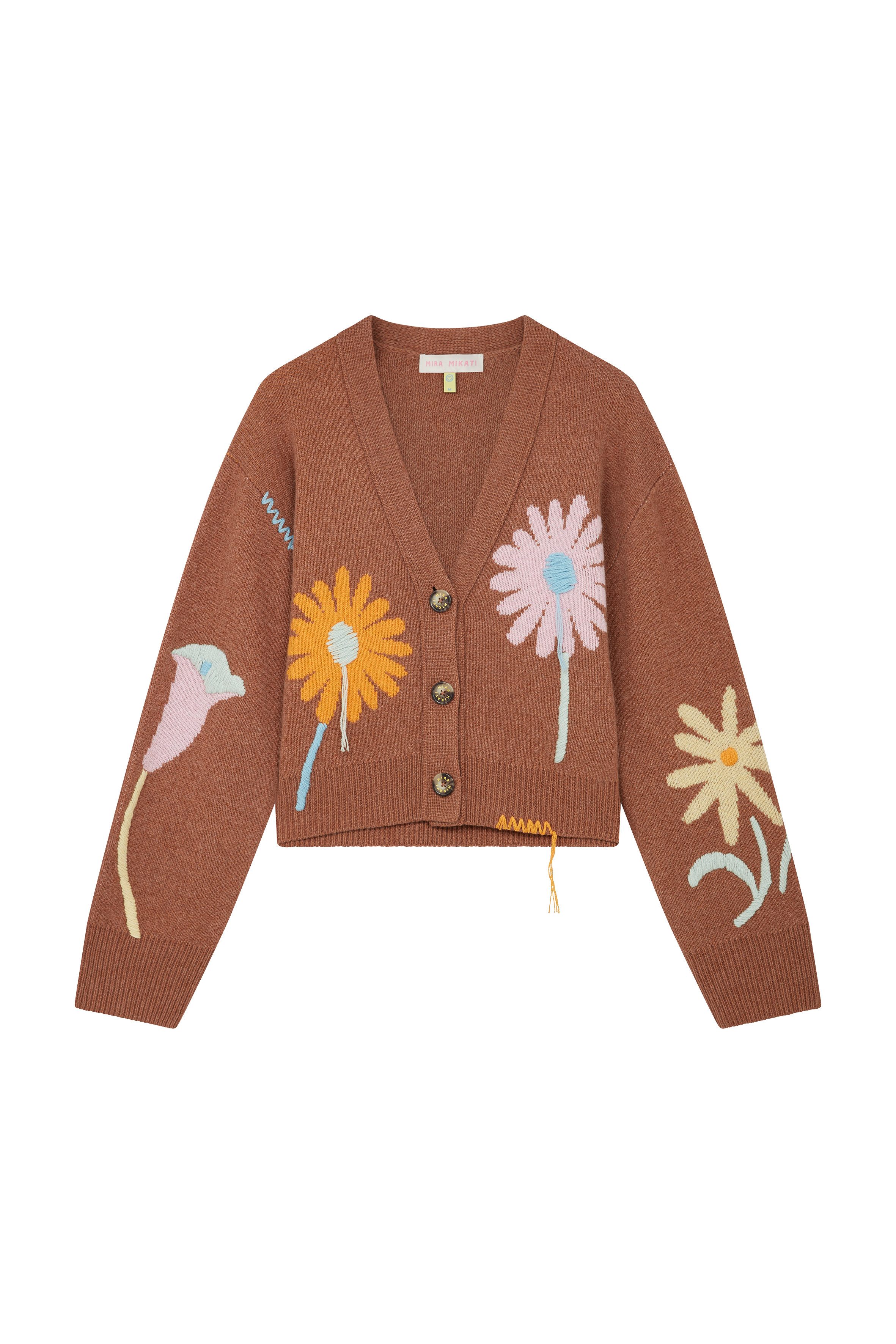 Floral Intarsia Cardigan