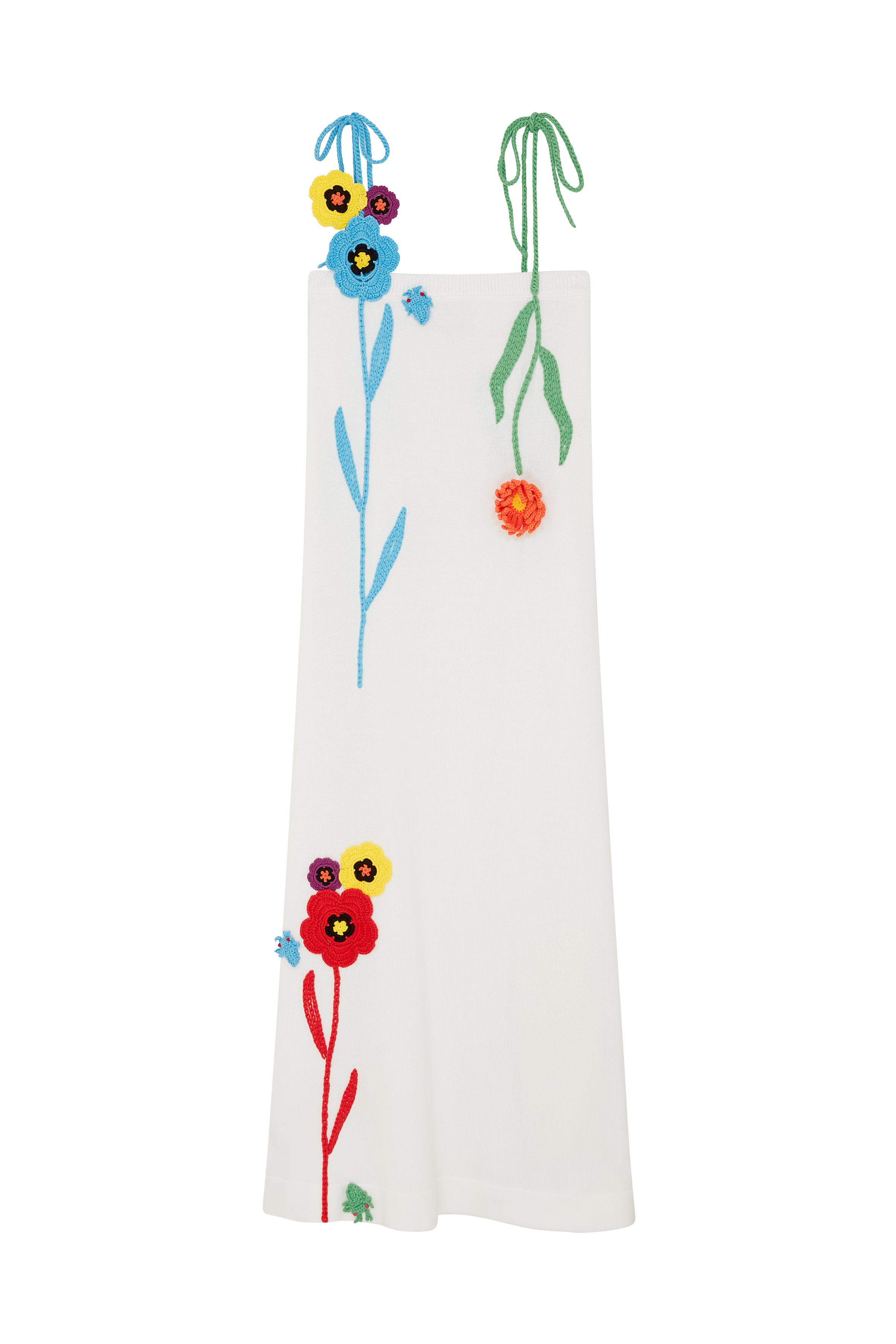 Crochet and Knit Flower Dress