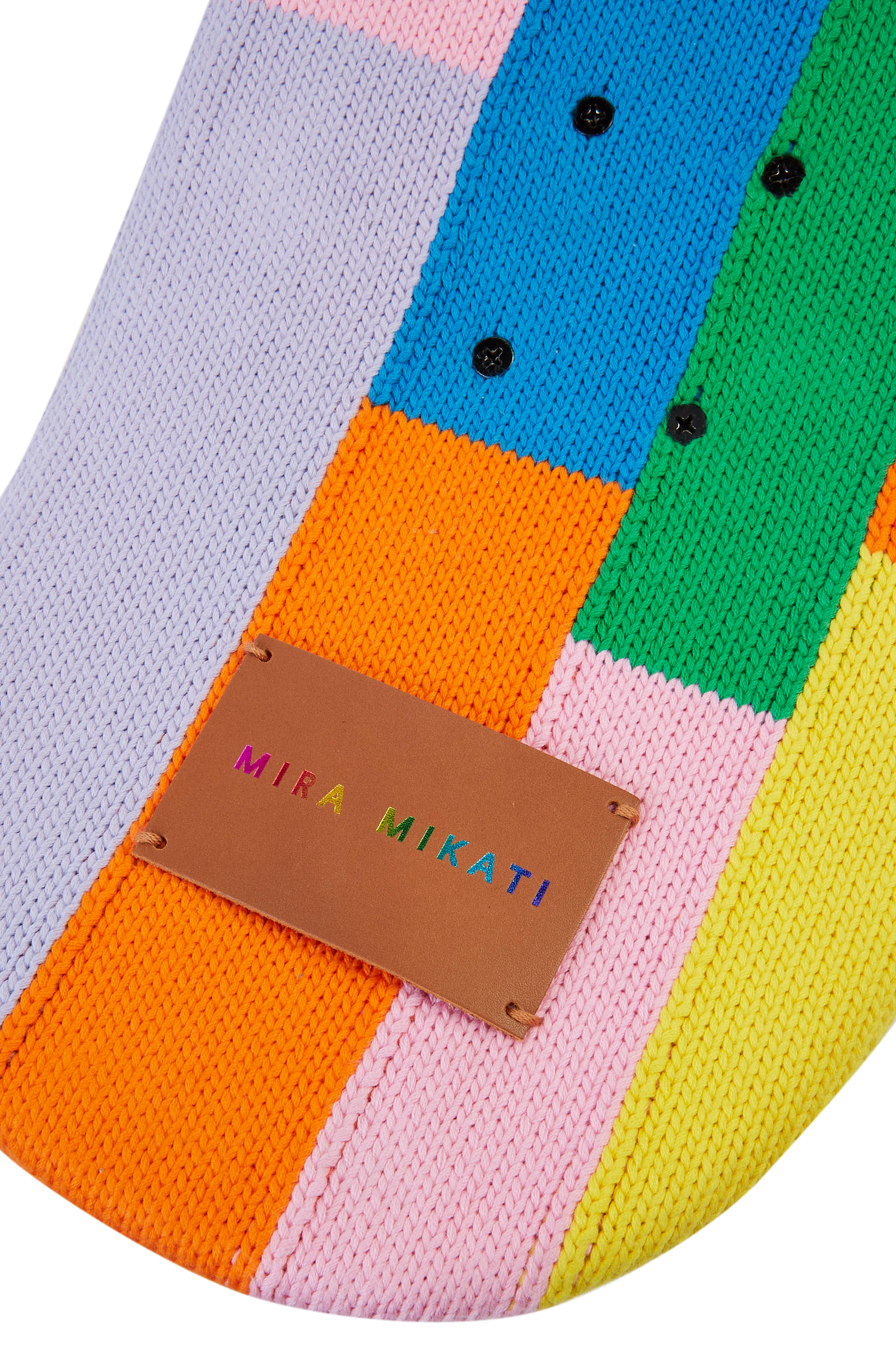 Color Block Knitted Covered Skateboard