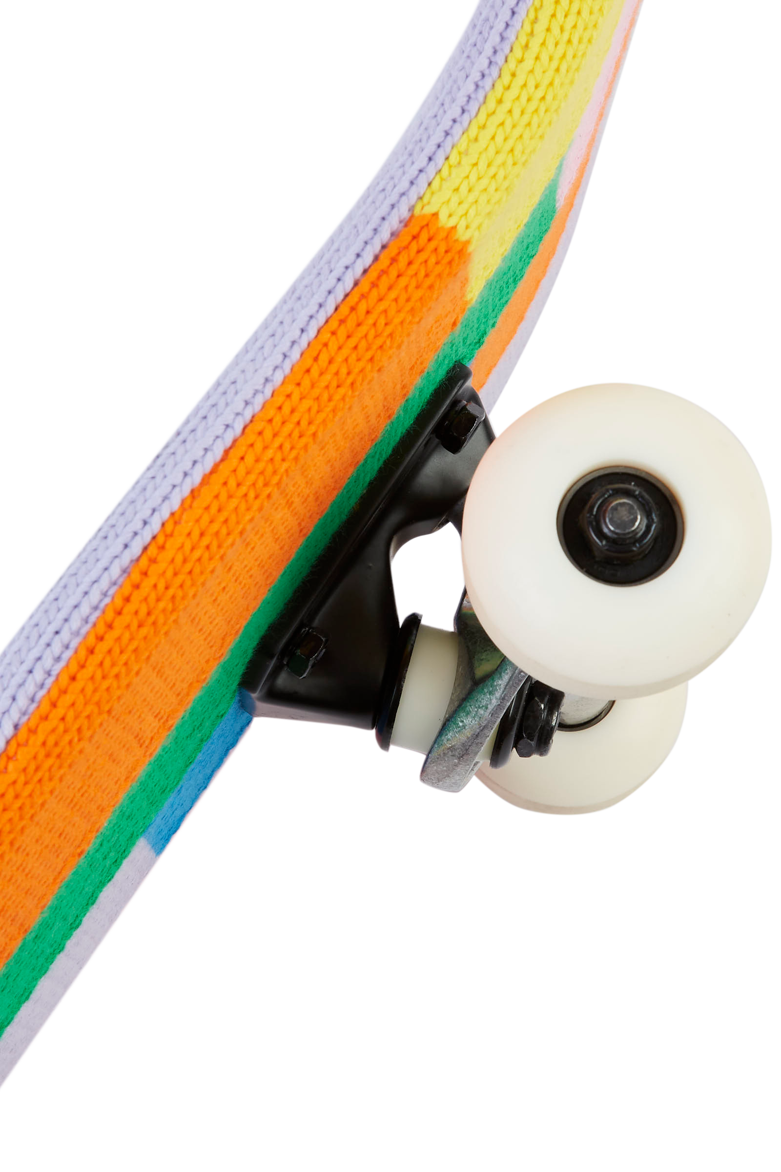 Color Block Knitted Covered Skateboard