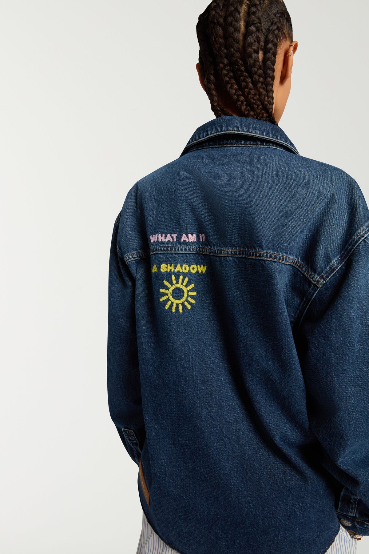 Riddle Embroidered Denim Jacket