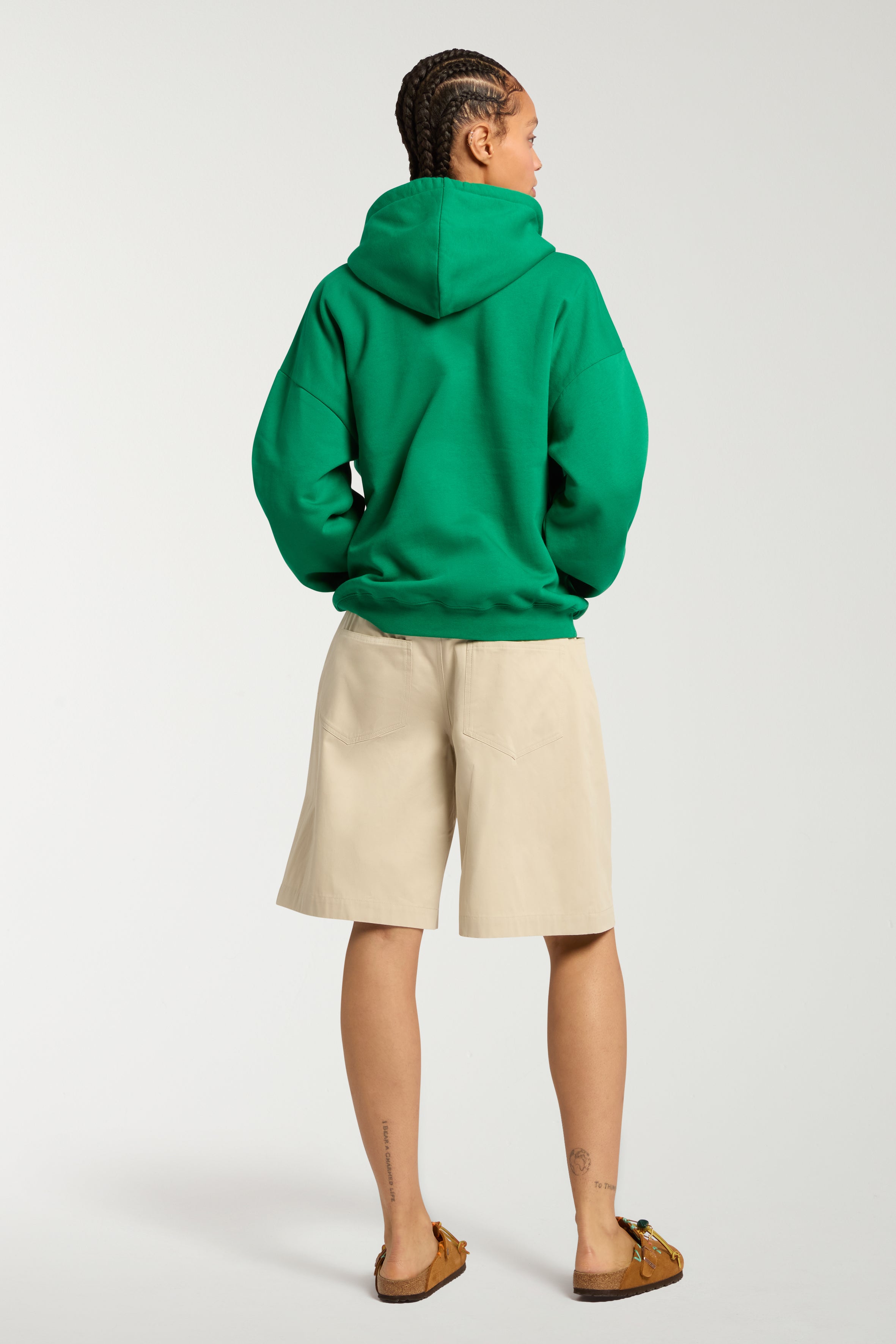 'Informal' Embroidered Hoodie With Trim