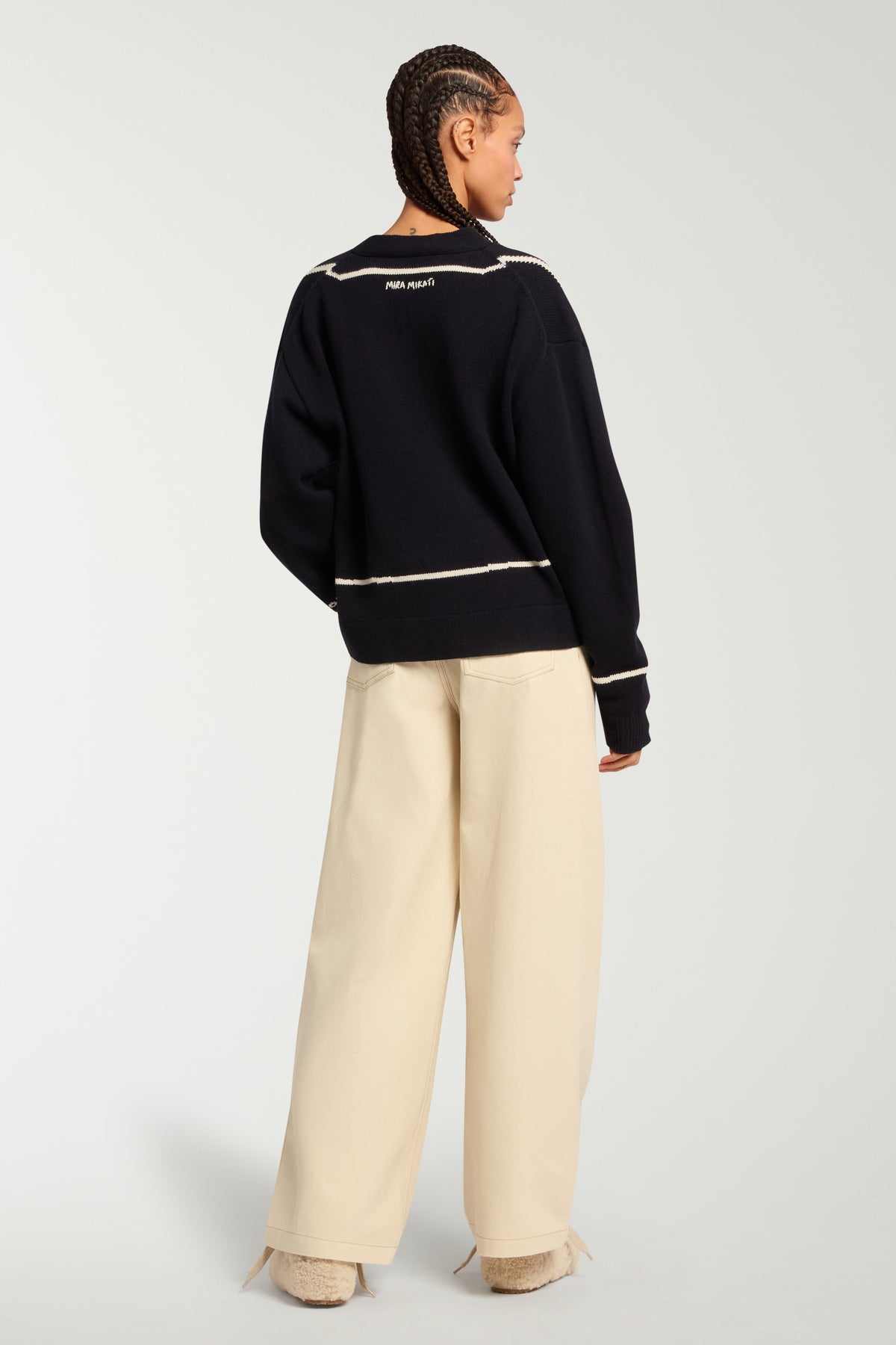 Trompe L'oeil Intarsia Cardigan