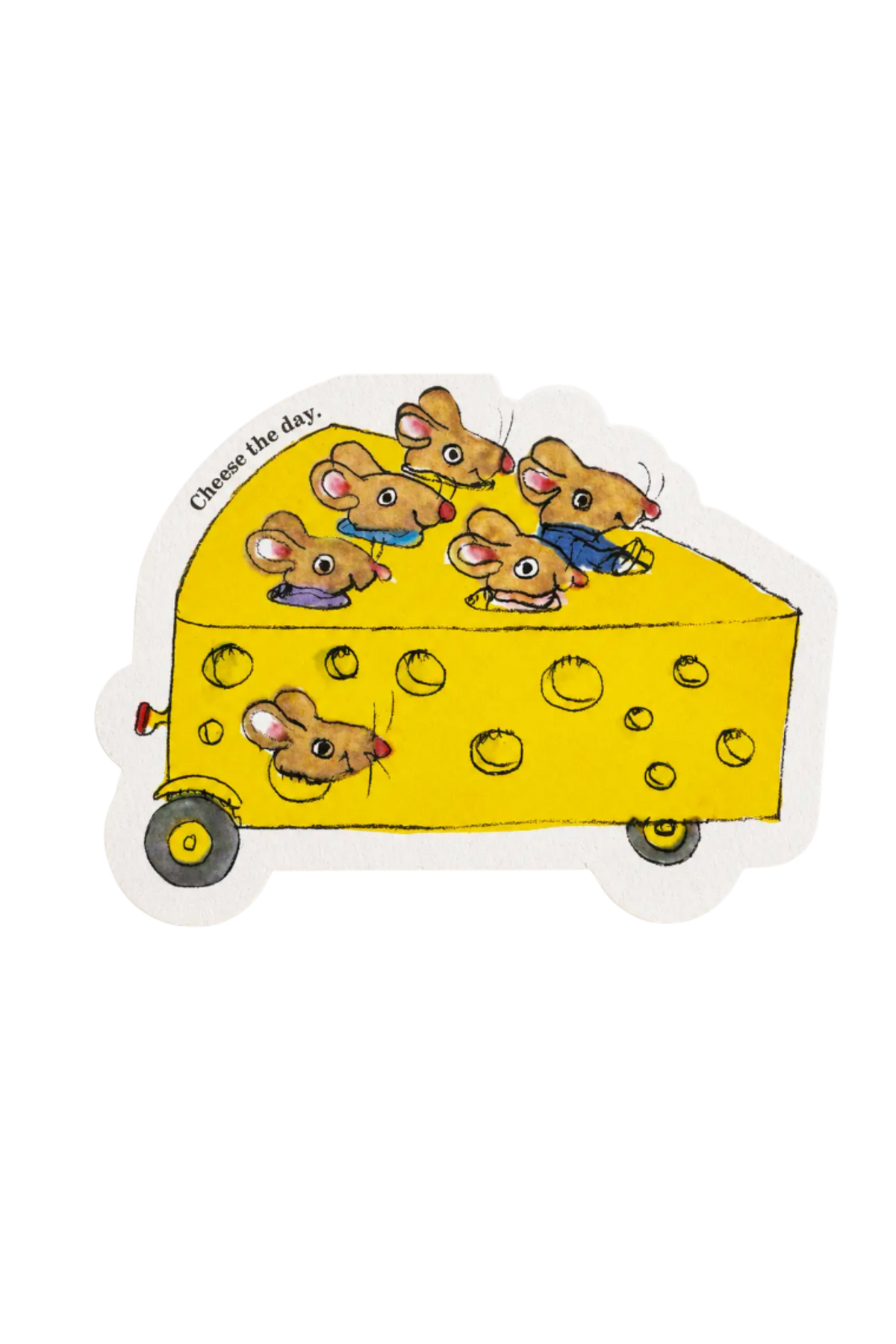Studio Boketto Cheese Mouse Car Card