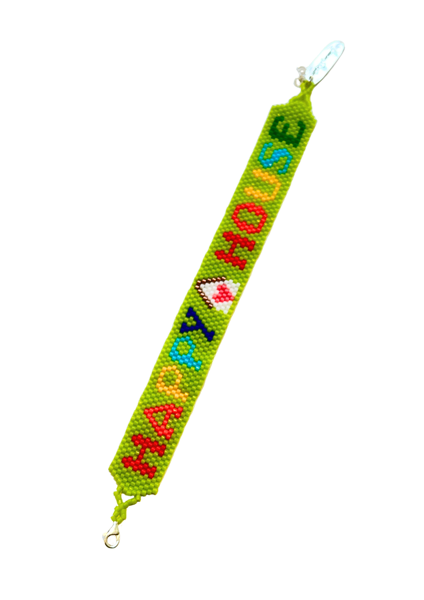 Bunny Shapiro Happy House Lime Green Bracelet