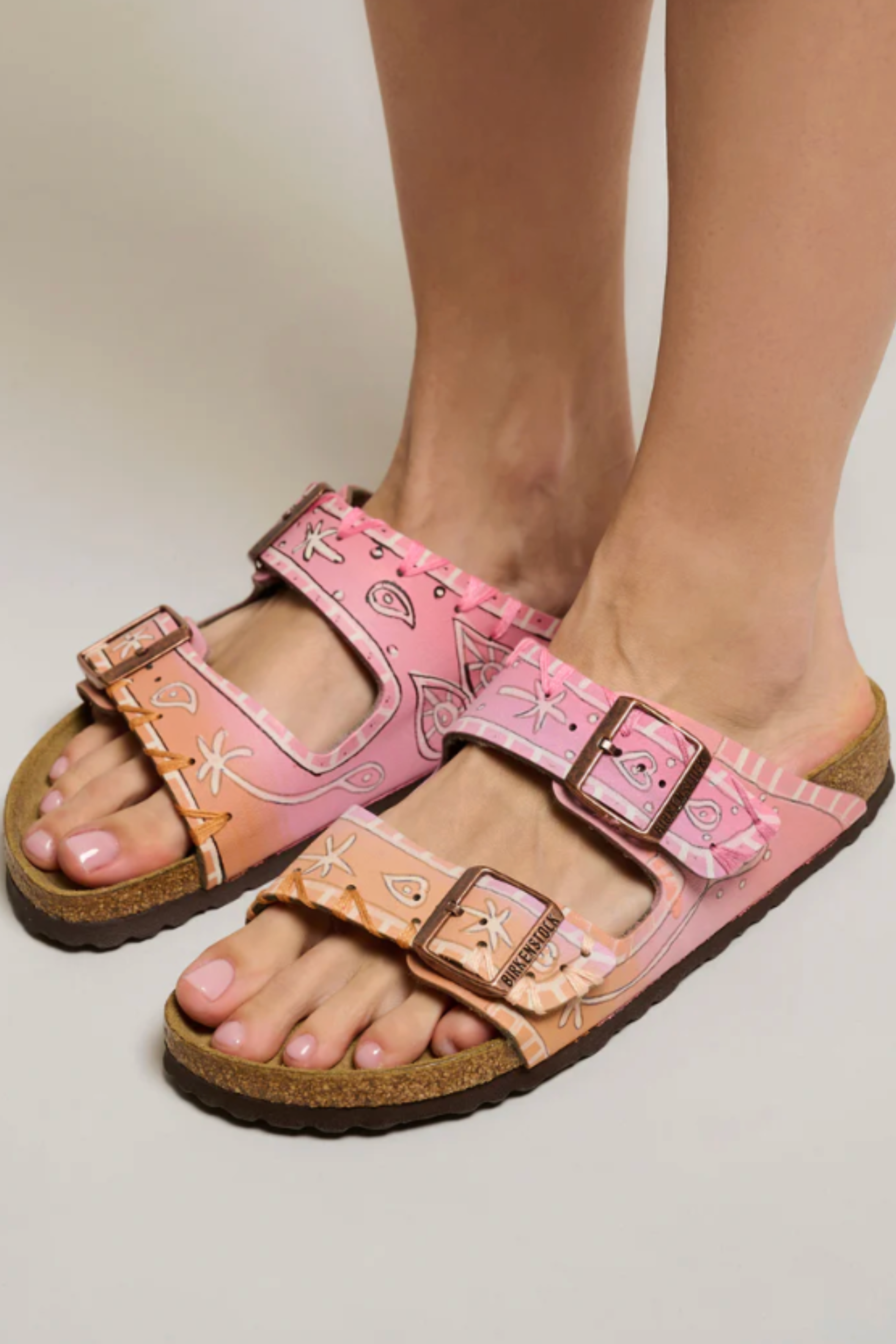Pinkish Bandana Birkenstocks
