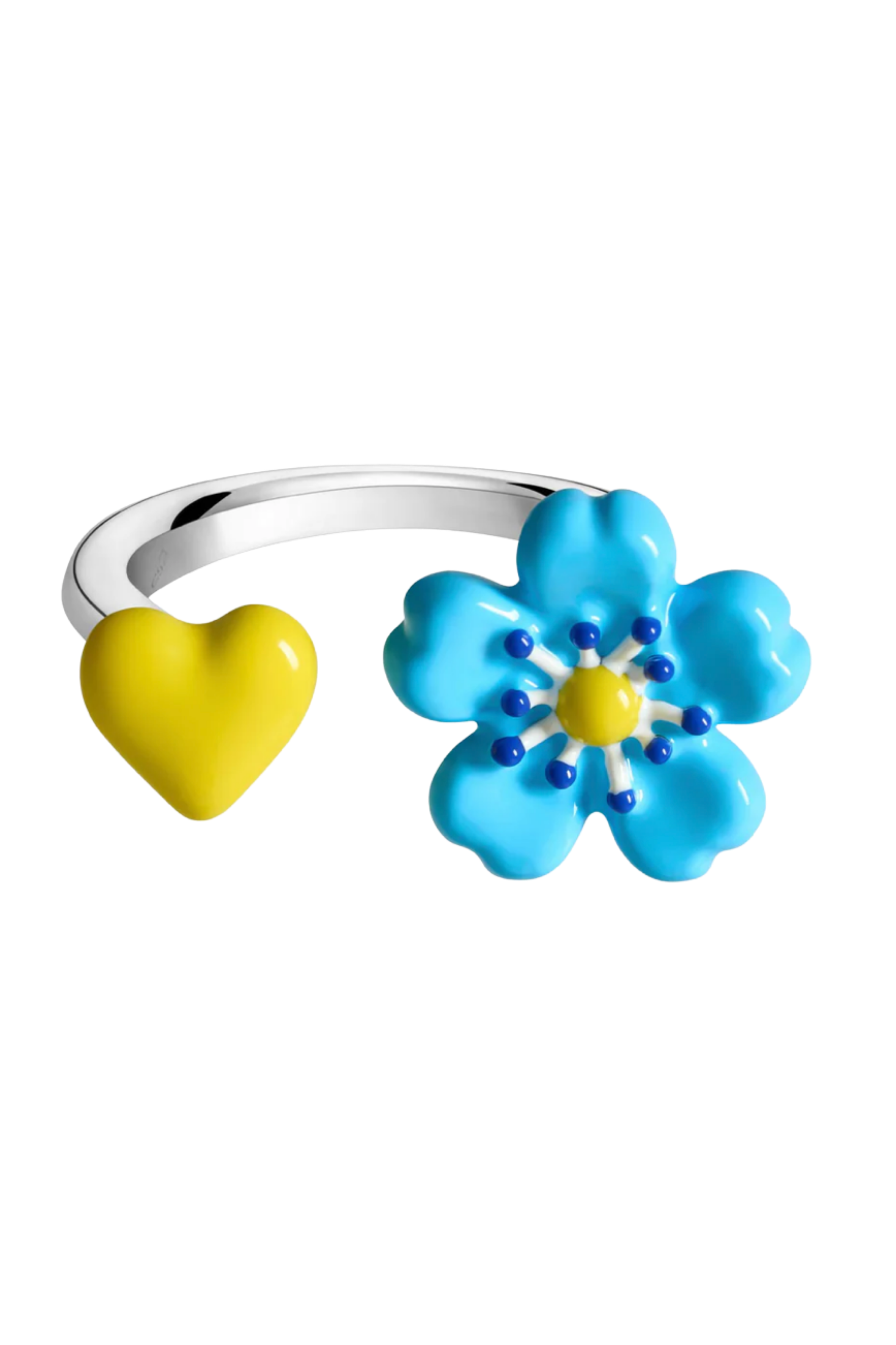 Poubel Fleur Bleus Spacer Ring