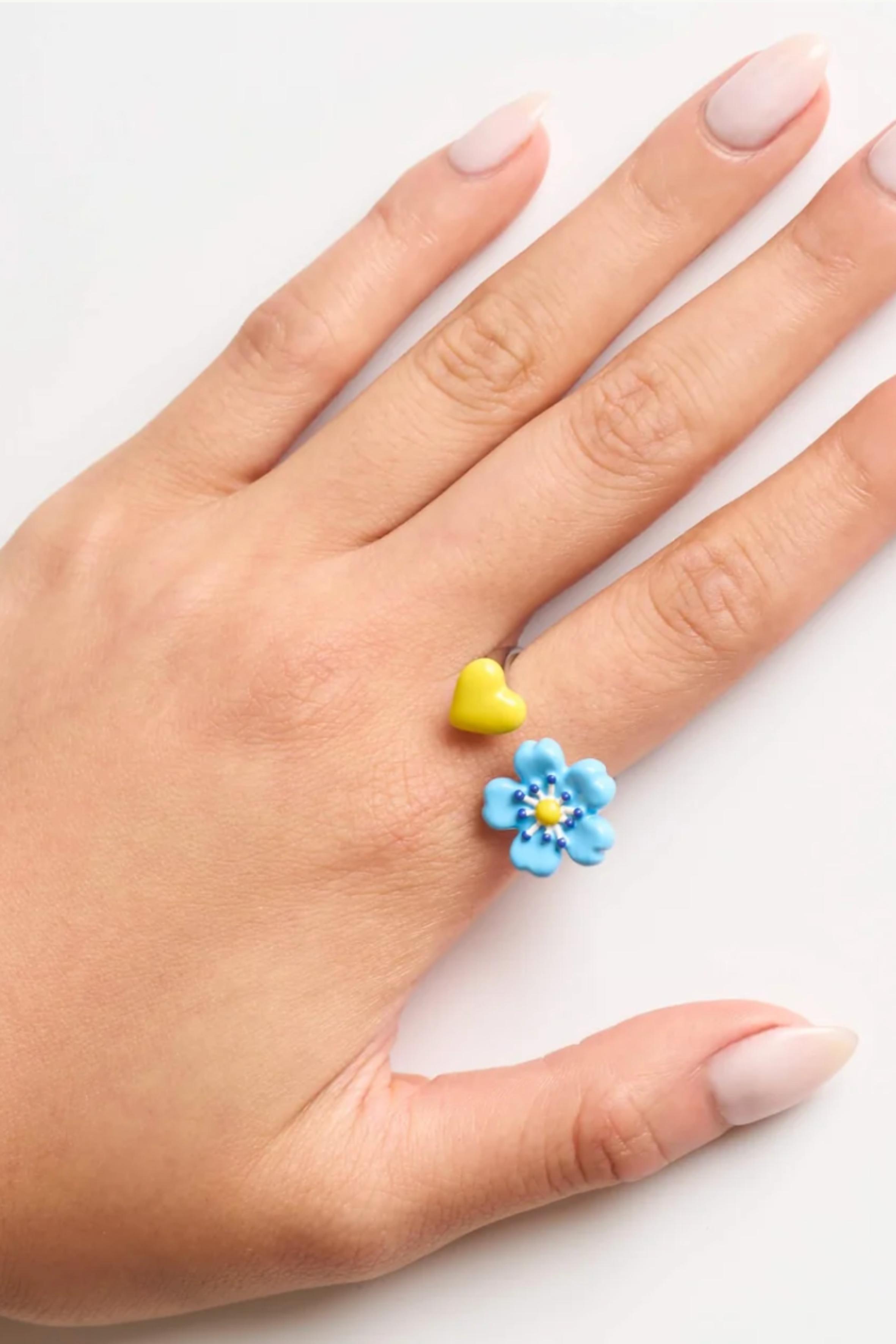 Poubel Fleur Bleus Spacer Ring