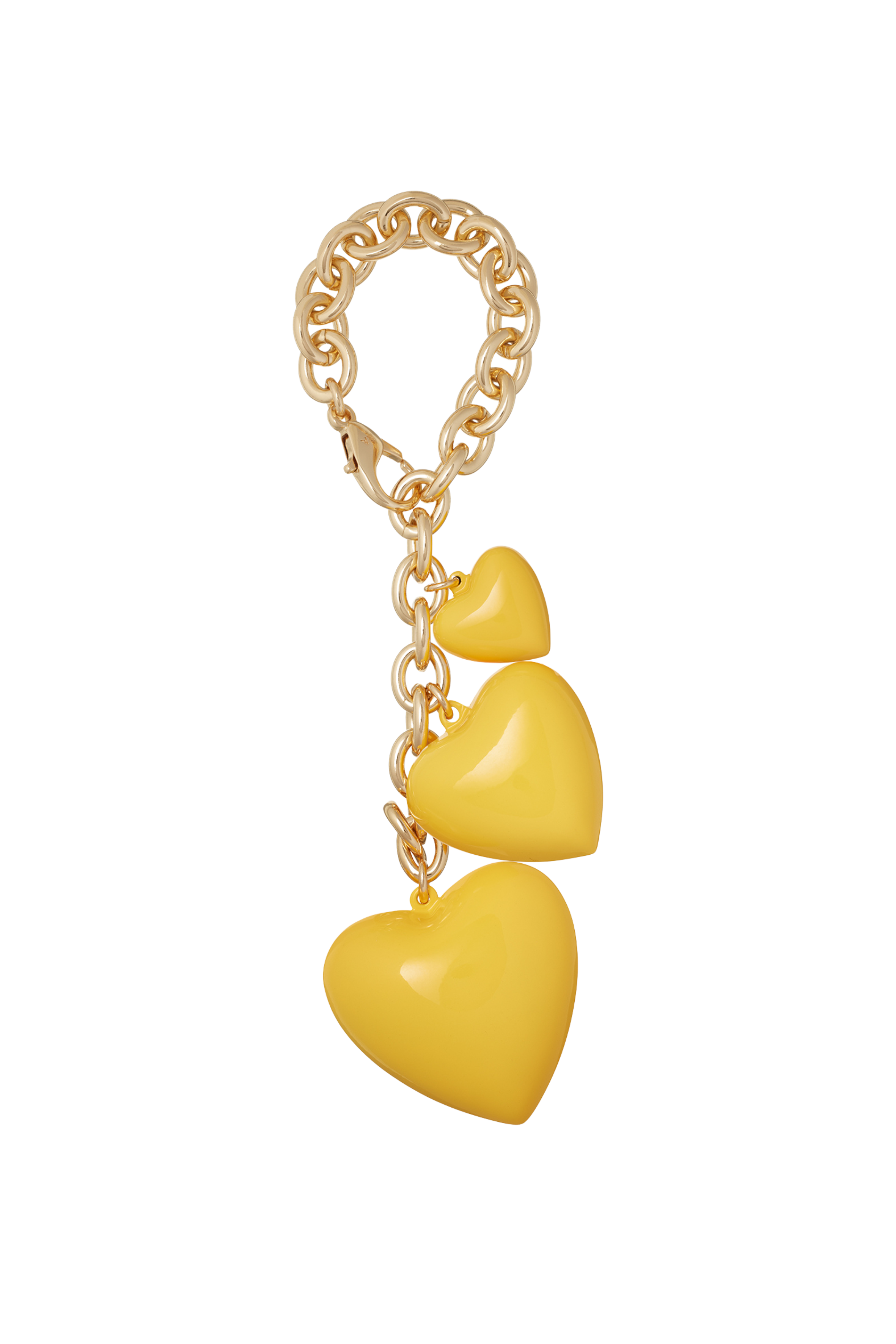 Roxanne Assoulin - The Yellow Puffy Heart Bag Charm/ Bracelet