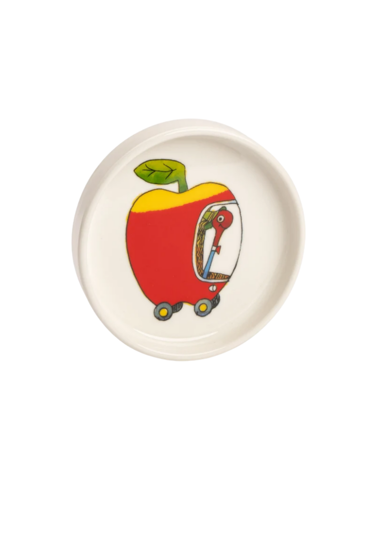 Magpie x Richard Scarry Applecar Round Trinket Dish