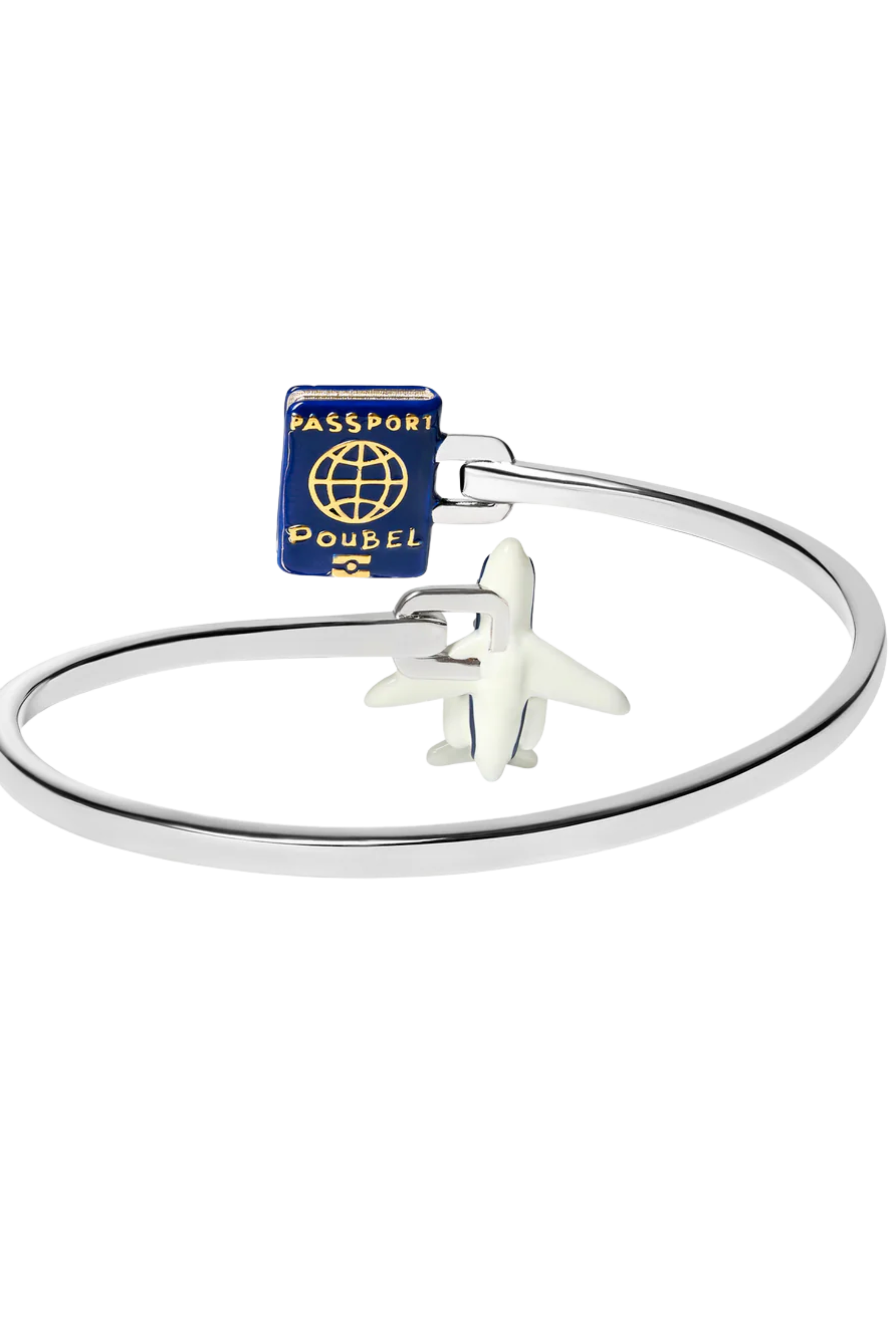 Passport and Airplane Bangle
