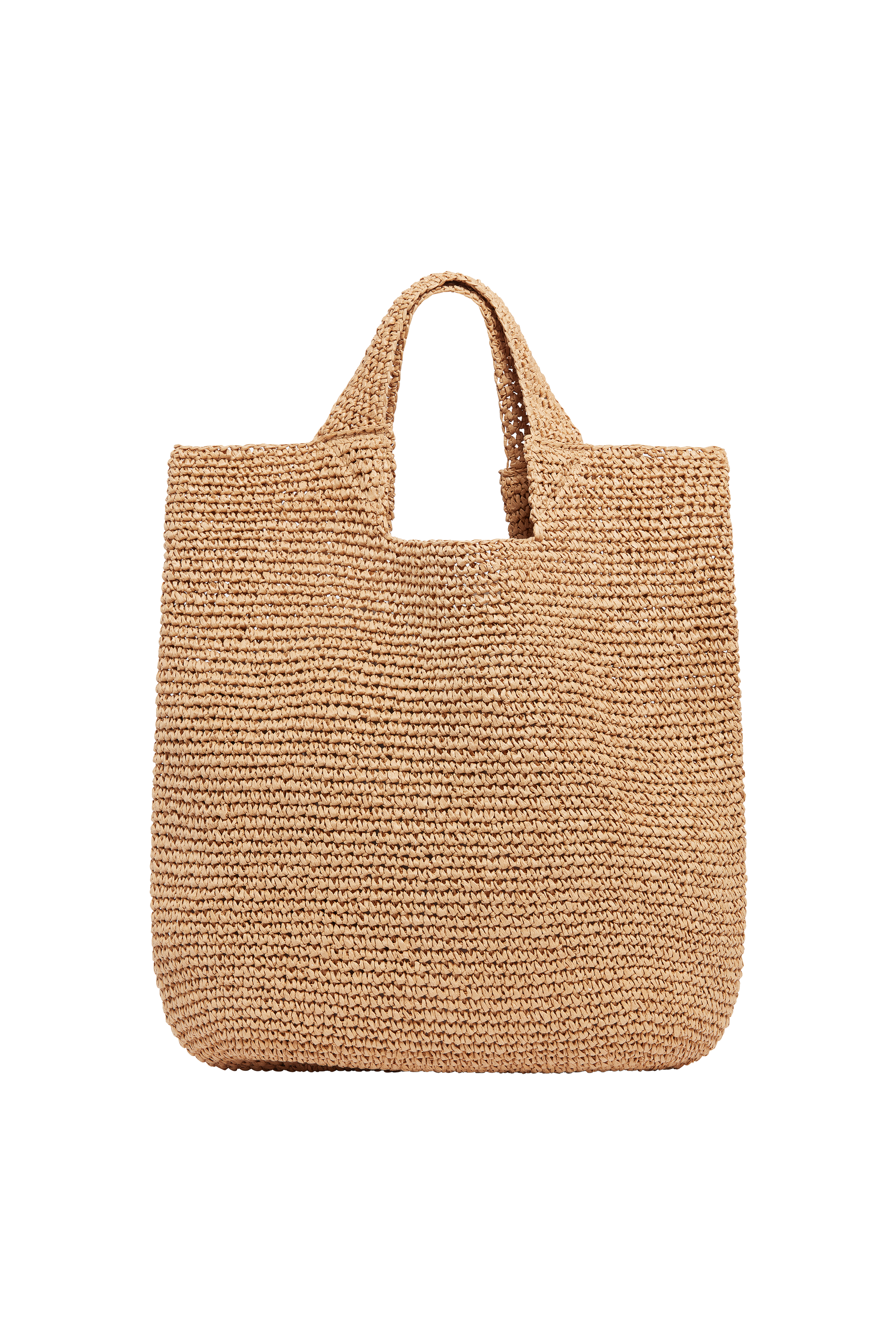 Raffia Bag With Japanese Sweet Patches