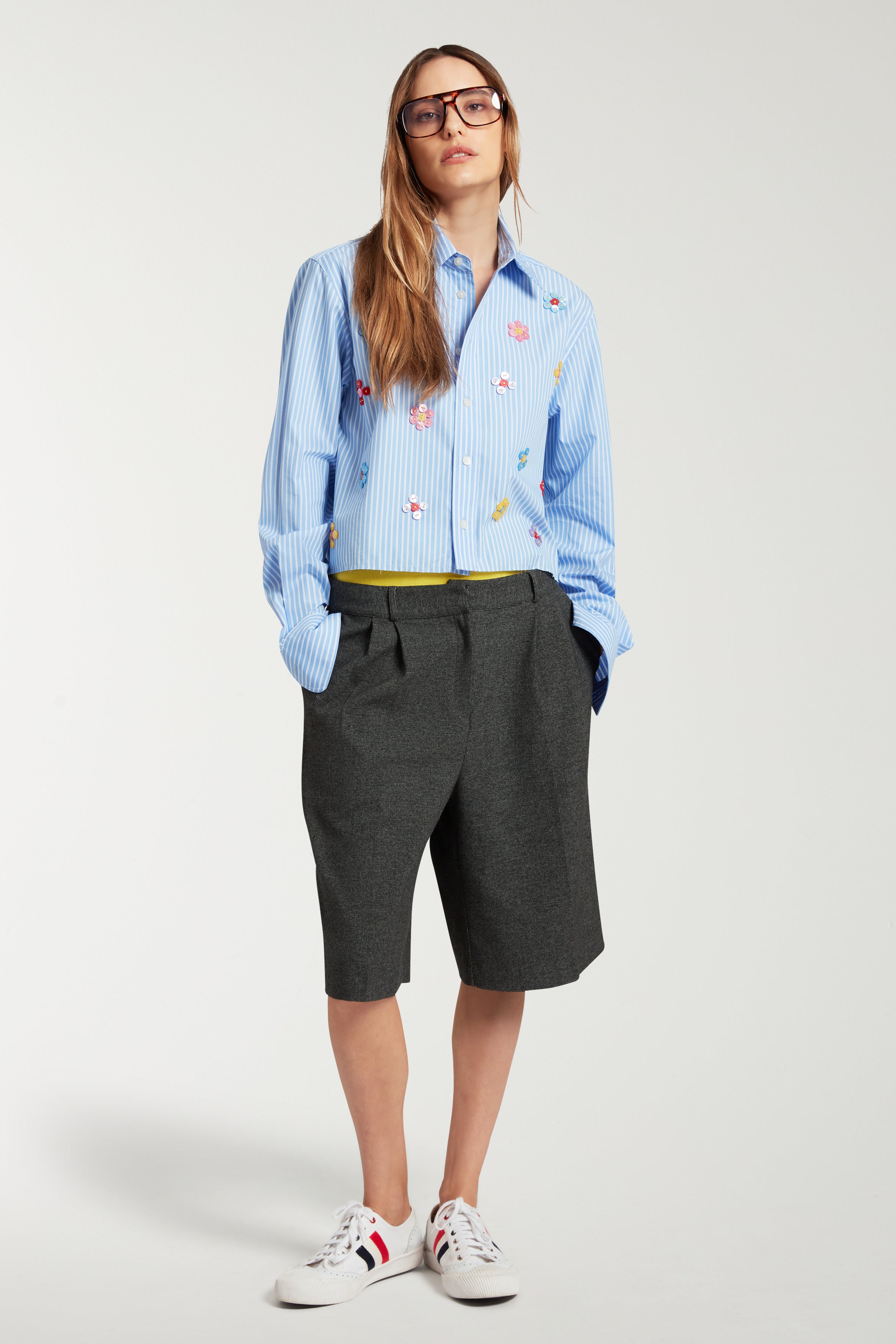 Tailored Shorts With Pleats