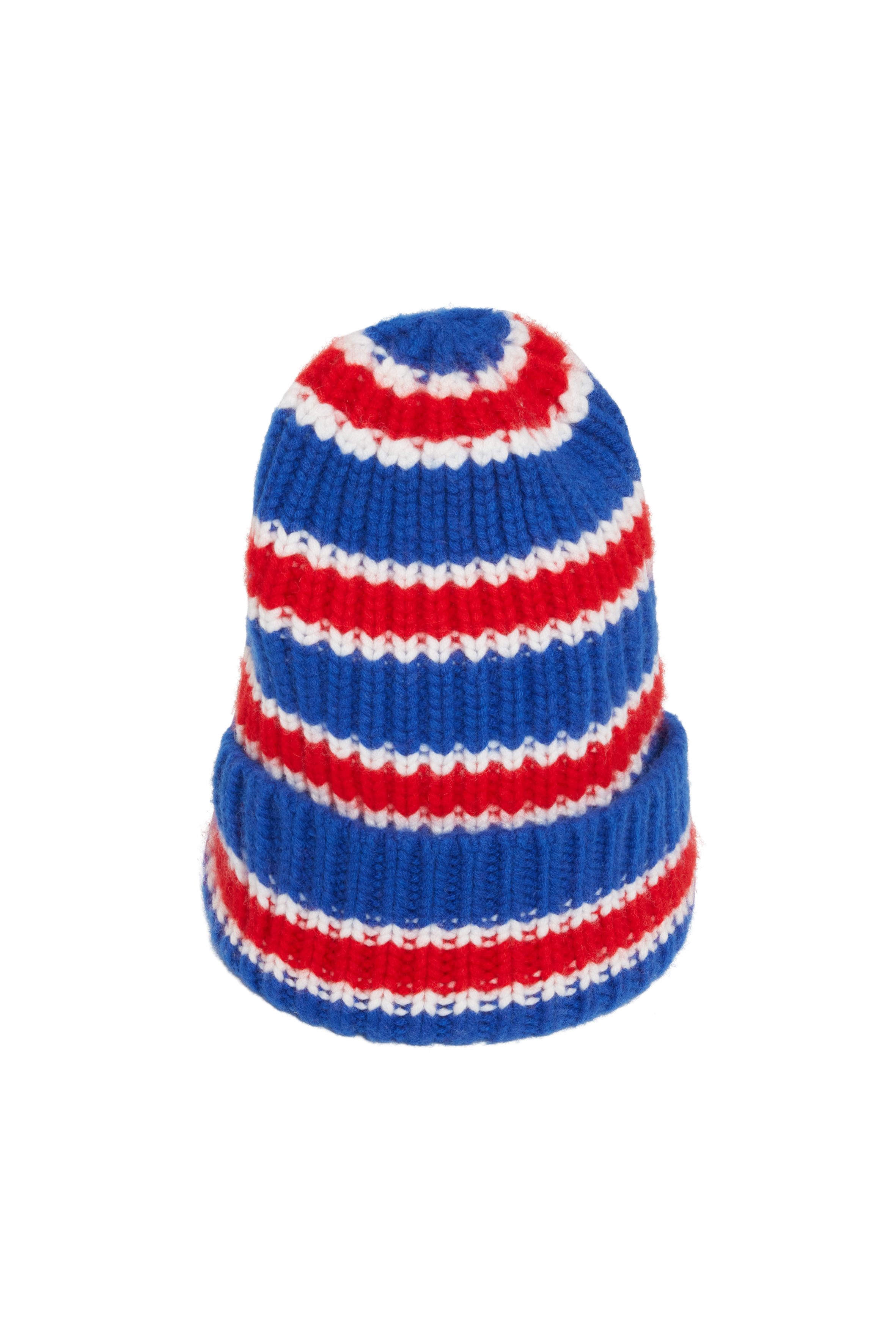 Mira Mikati x Hurray Happy Embroidered Blue/ Red Striped Beanie