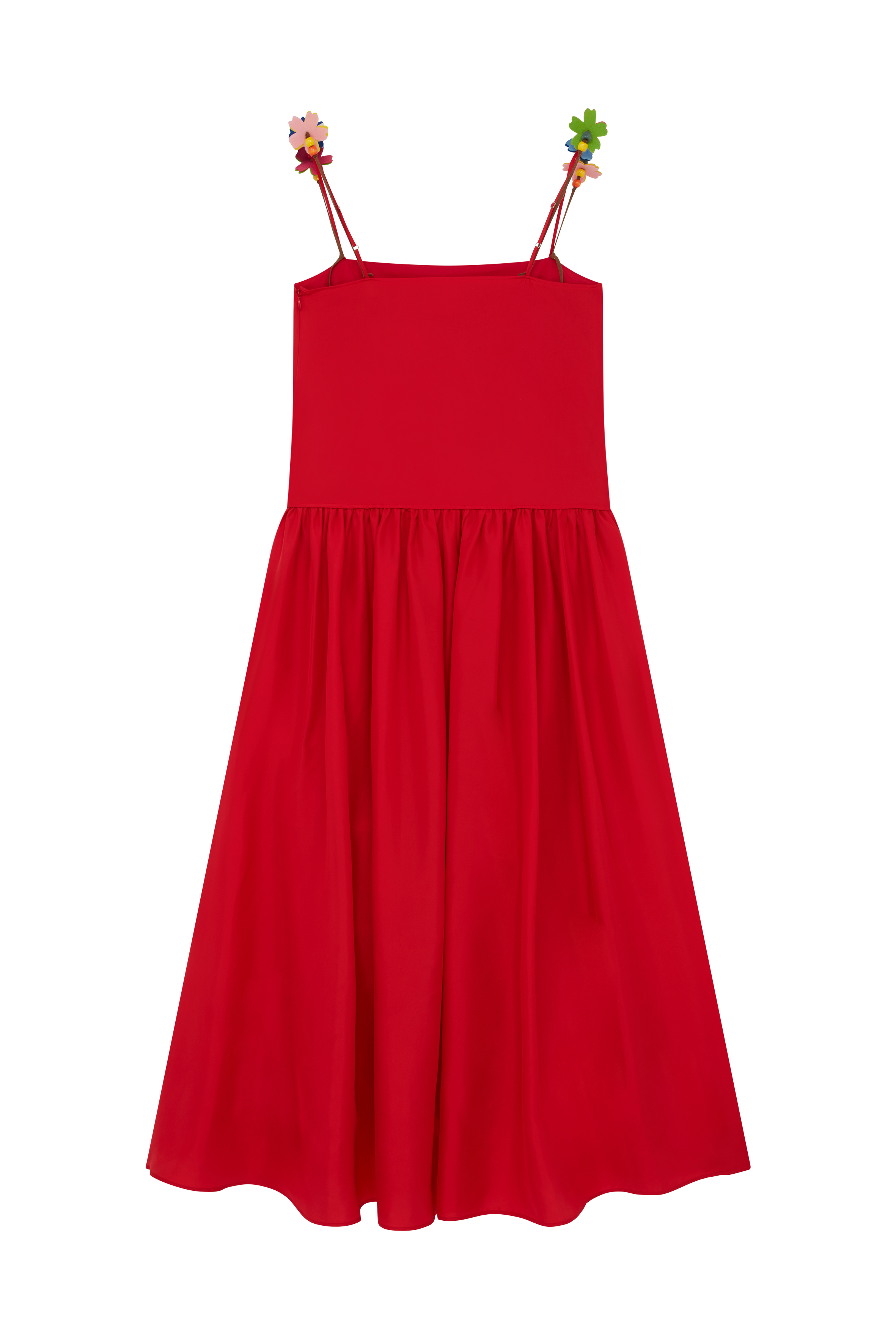 Long Dress With Flower Straps