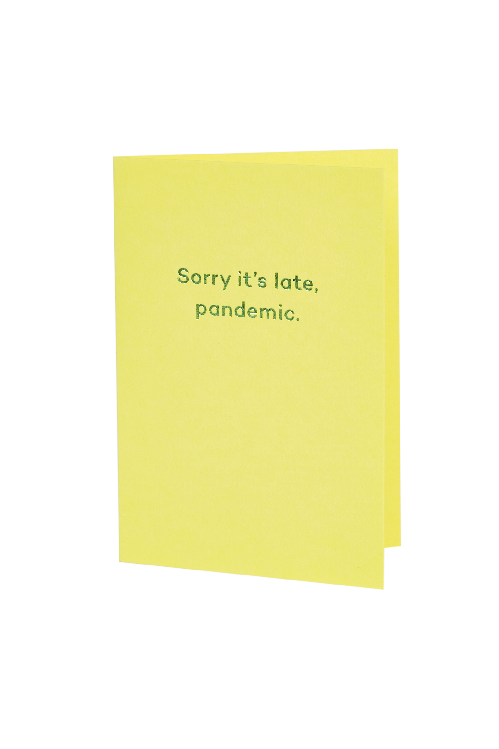 Mean Mail 'Sorry It's Late. Pandemic' Card