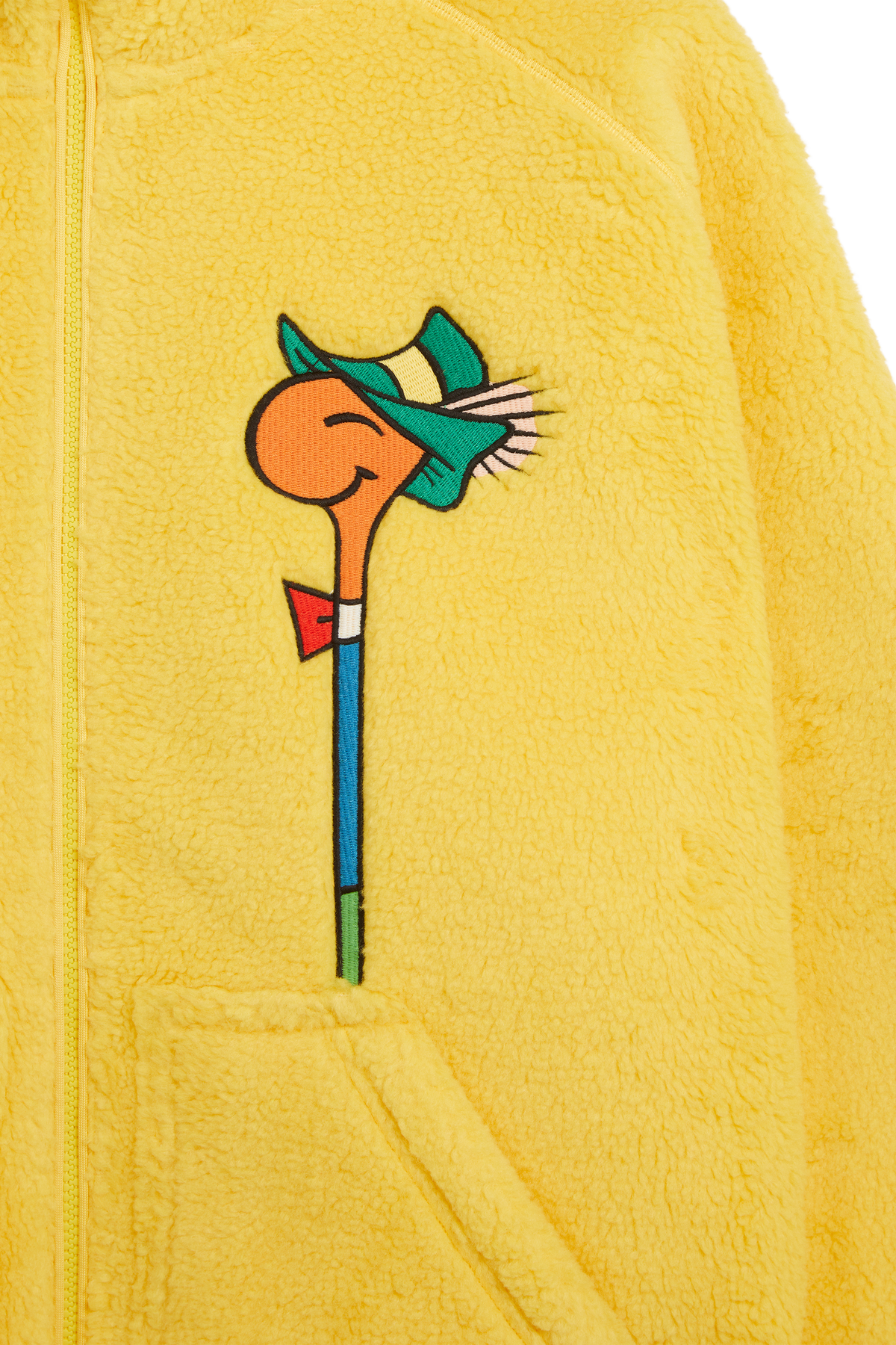 Lowly Embroidered Zip-Front Fleece
