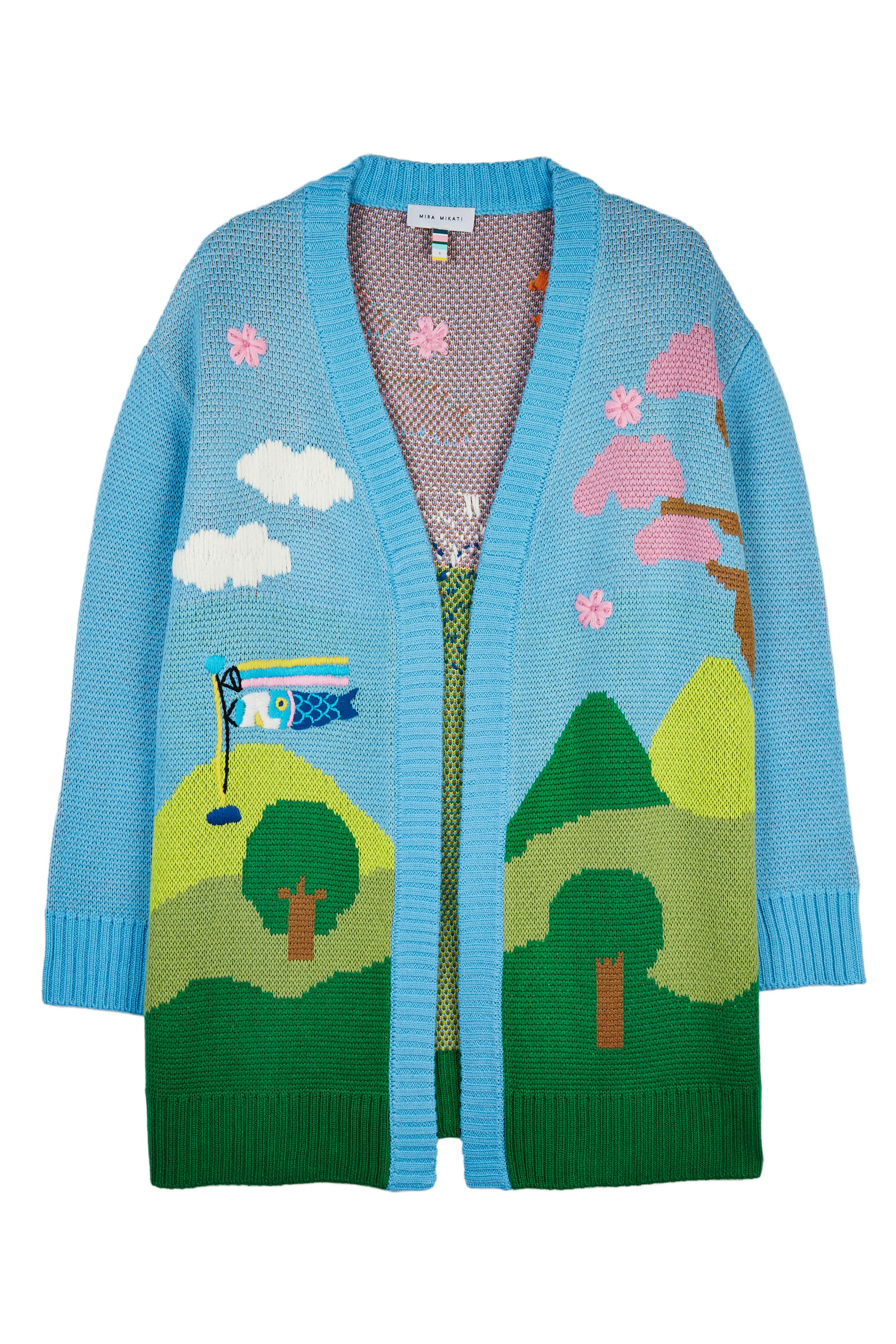 Mountain Scene Long Cardigan 