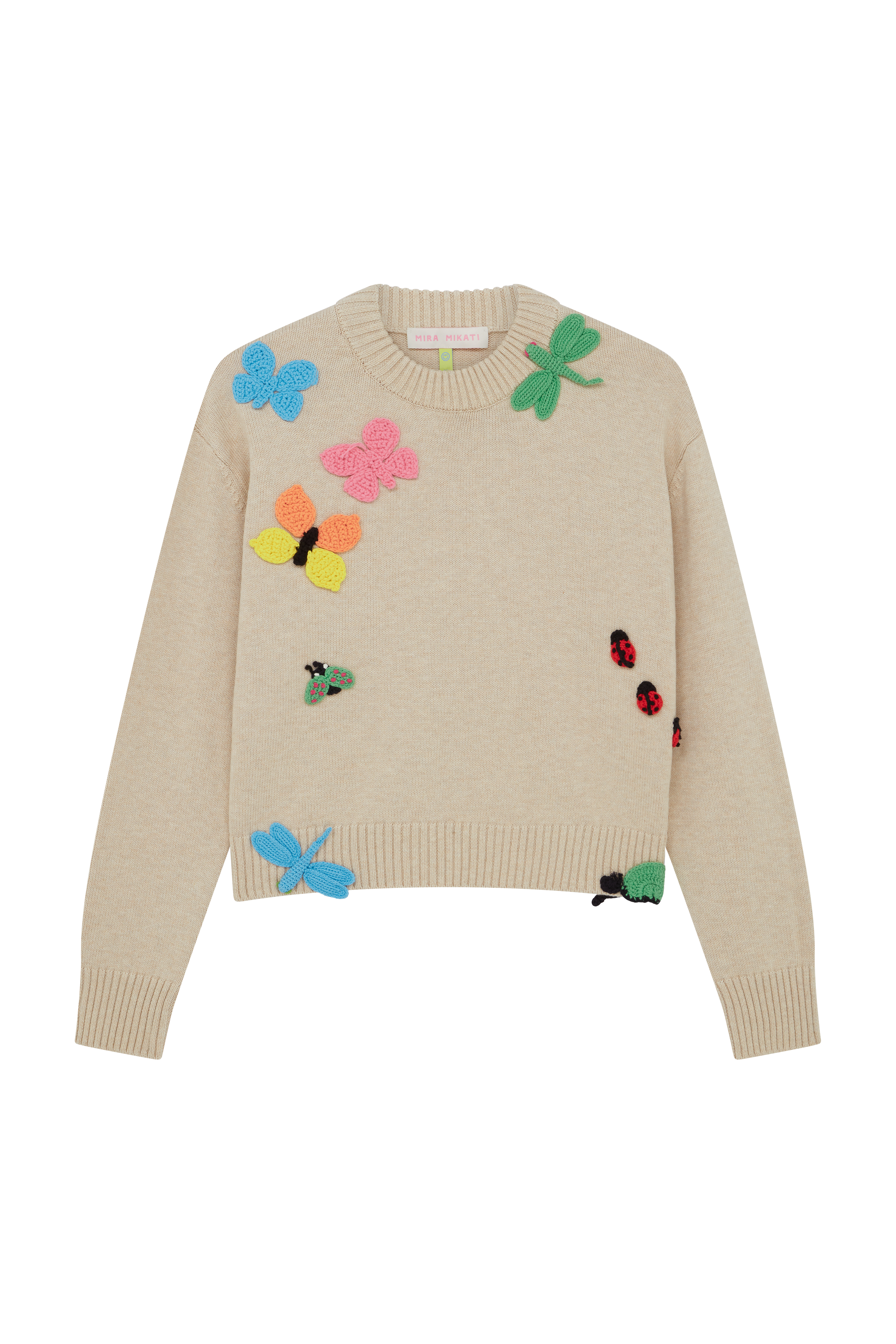 Insect Crochet Trim Jumper