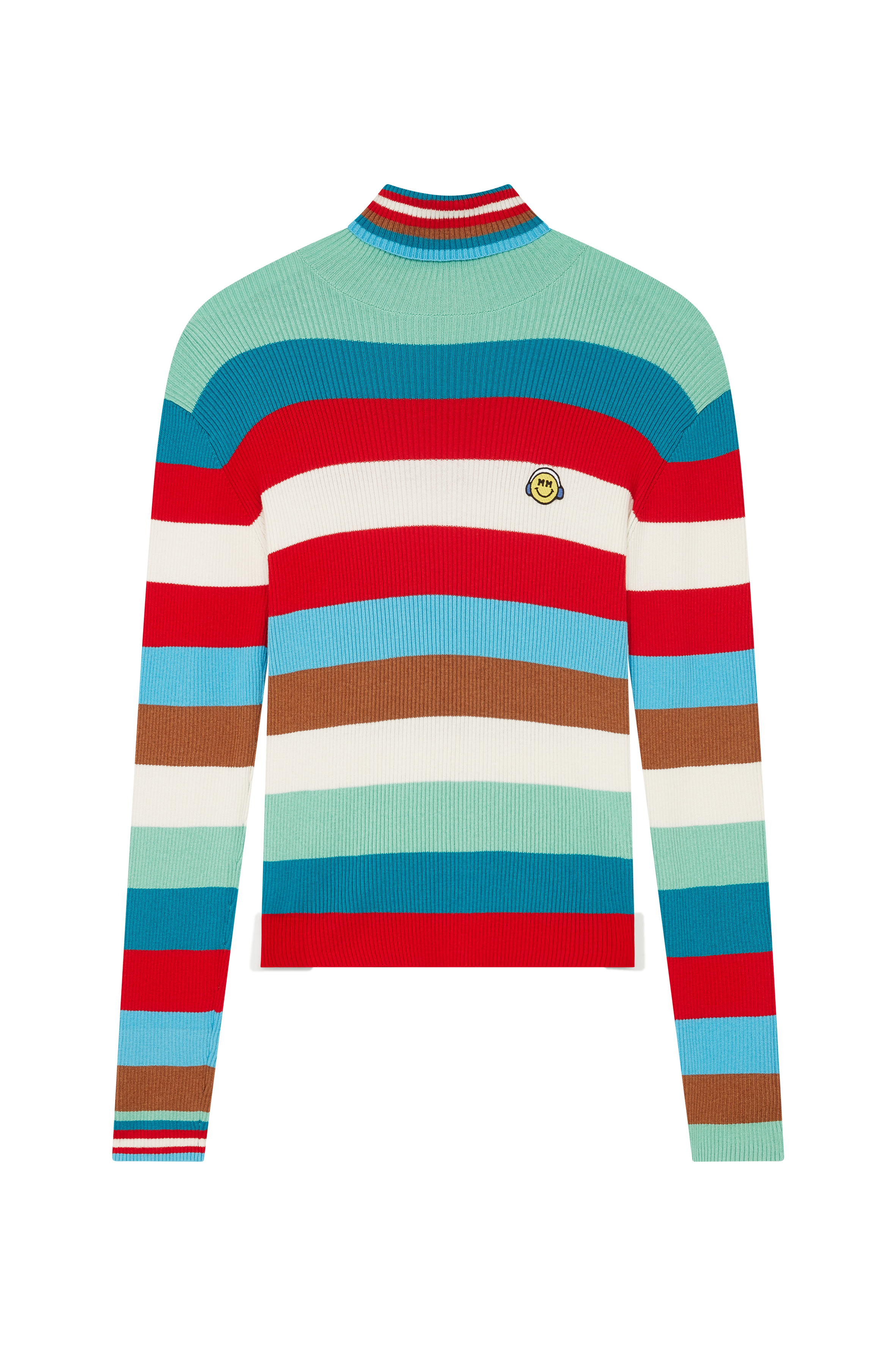 Striped Turtle Neck