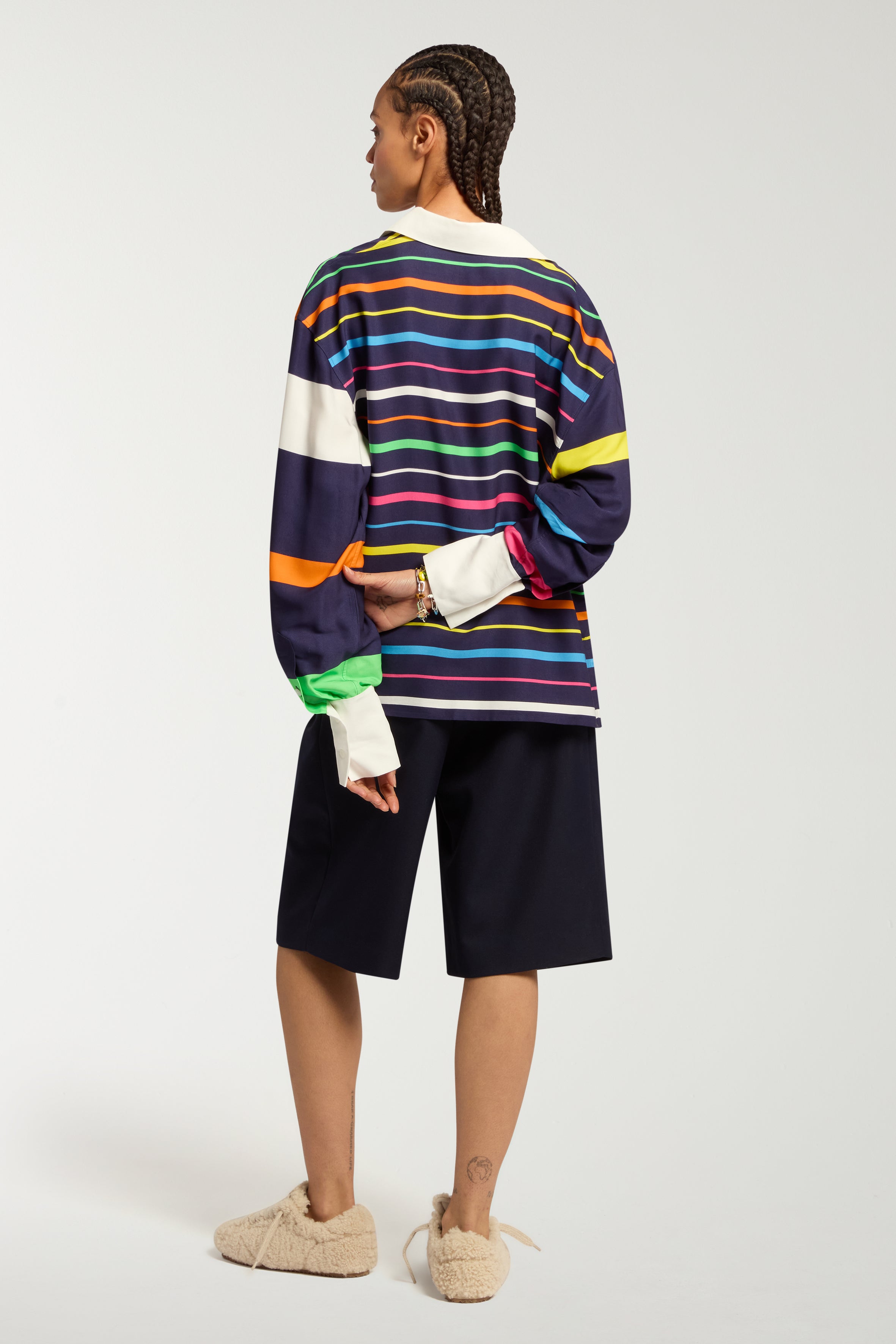 Multi Stripe Polo Top