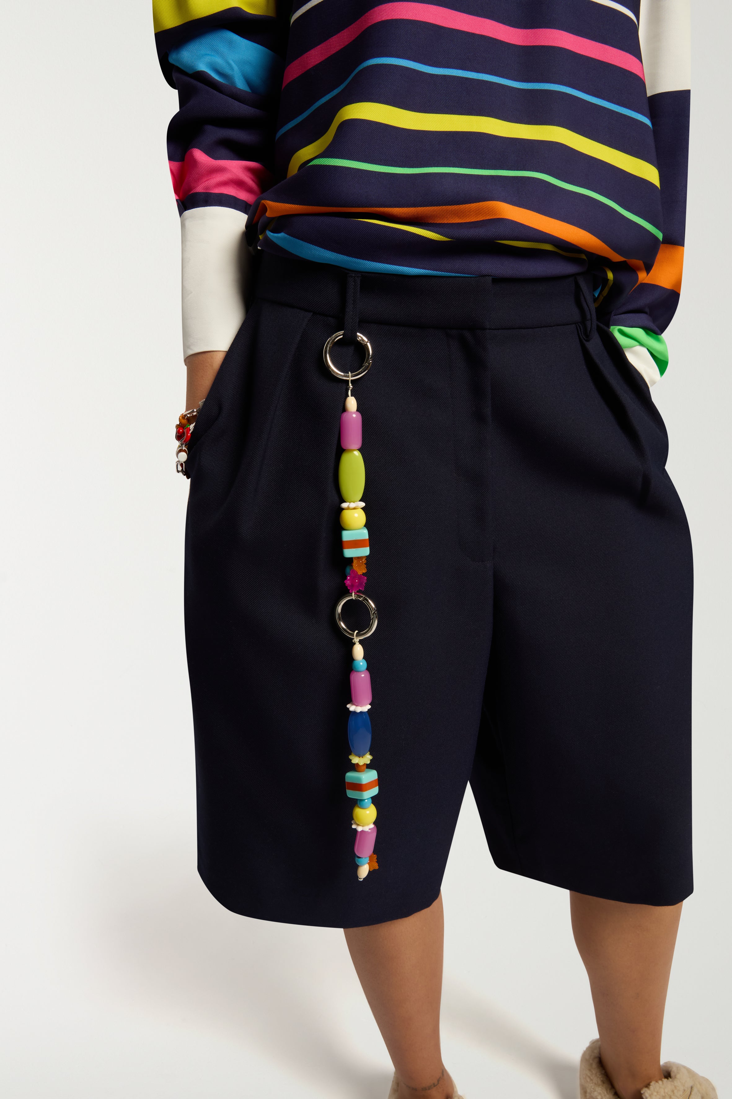 Multi Stripe Polo Top