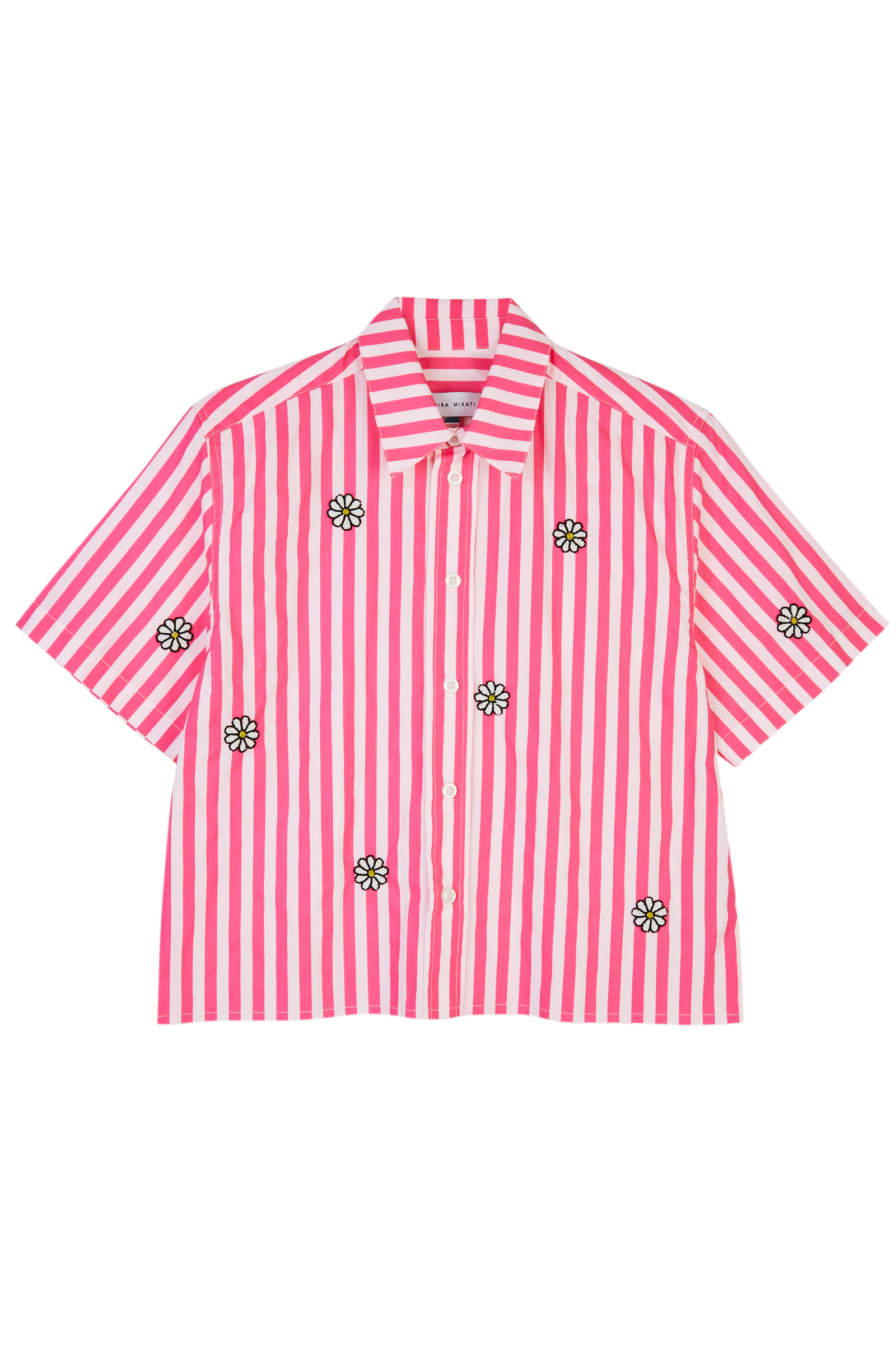 Stripe Beaded Daisy Shirt 