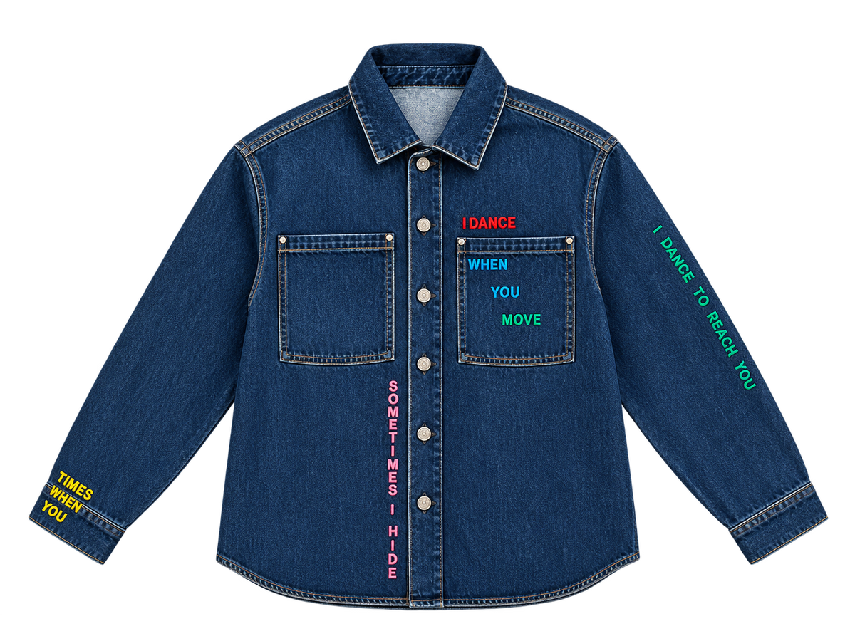Riddle Embroidered Denim Jacket