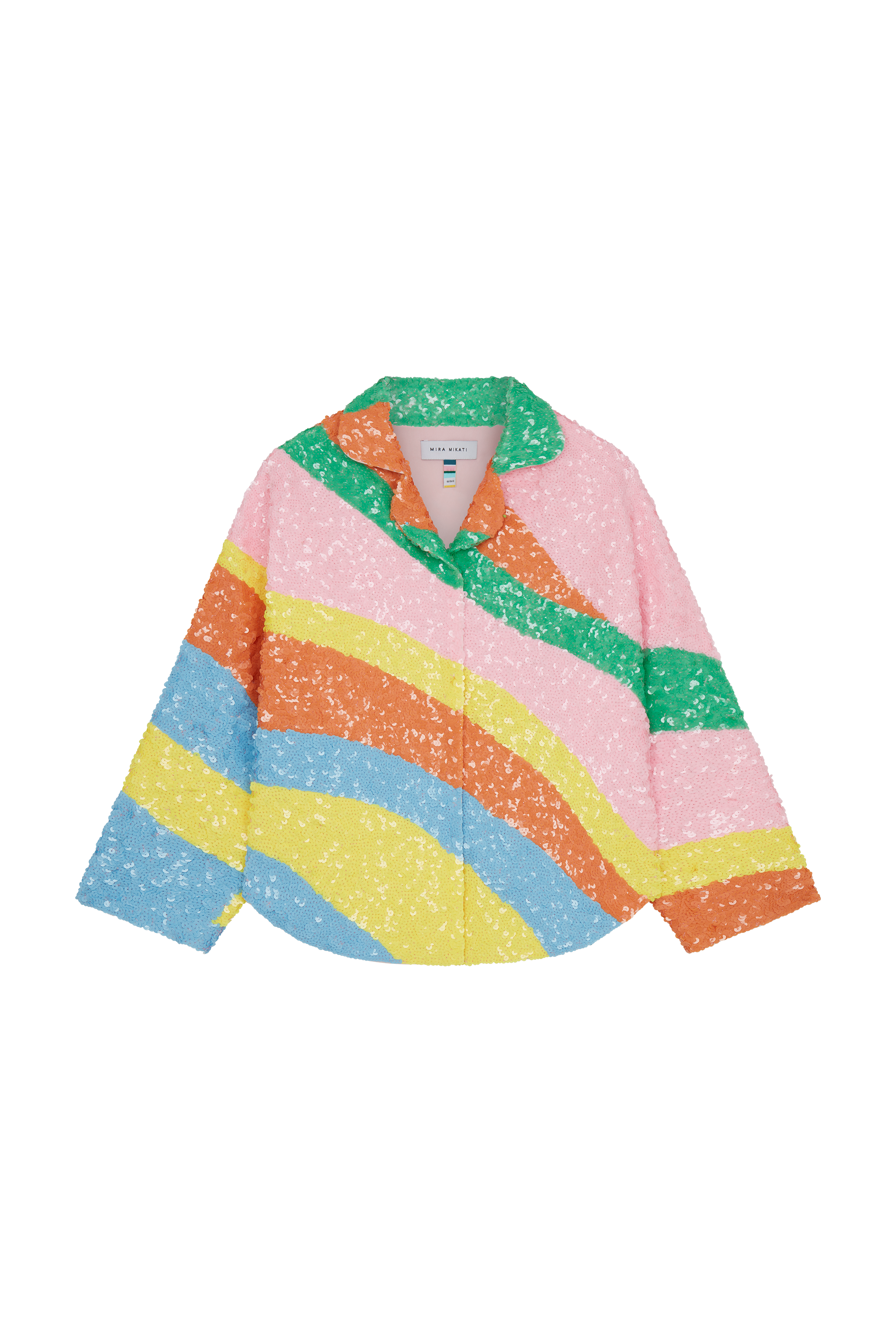 Rainbow Sequinned Wave Shirt 