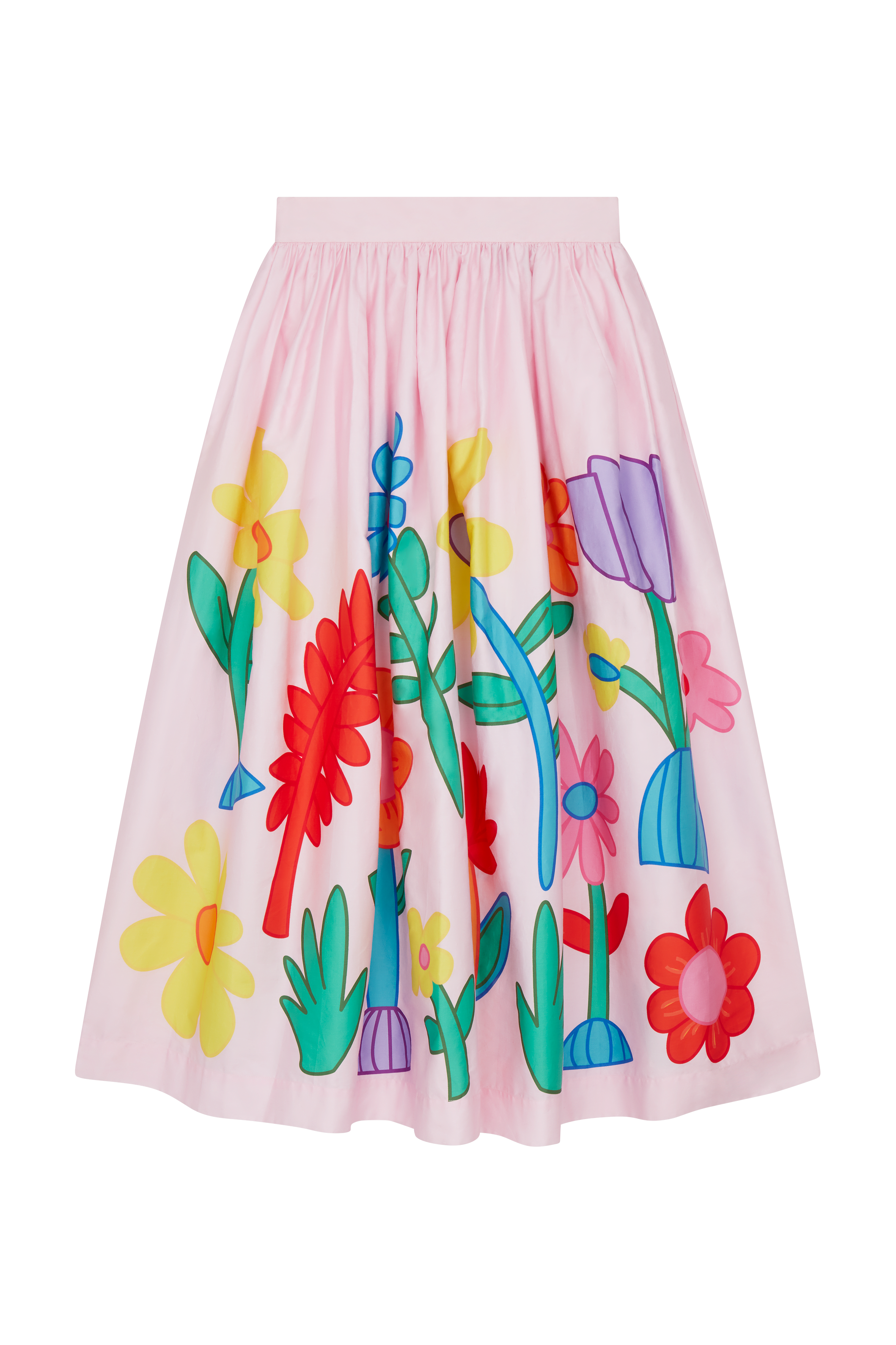 Printed Flower Skirt 
