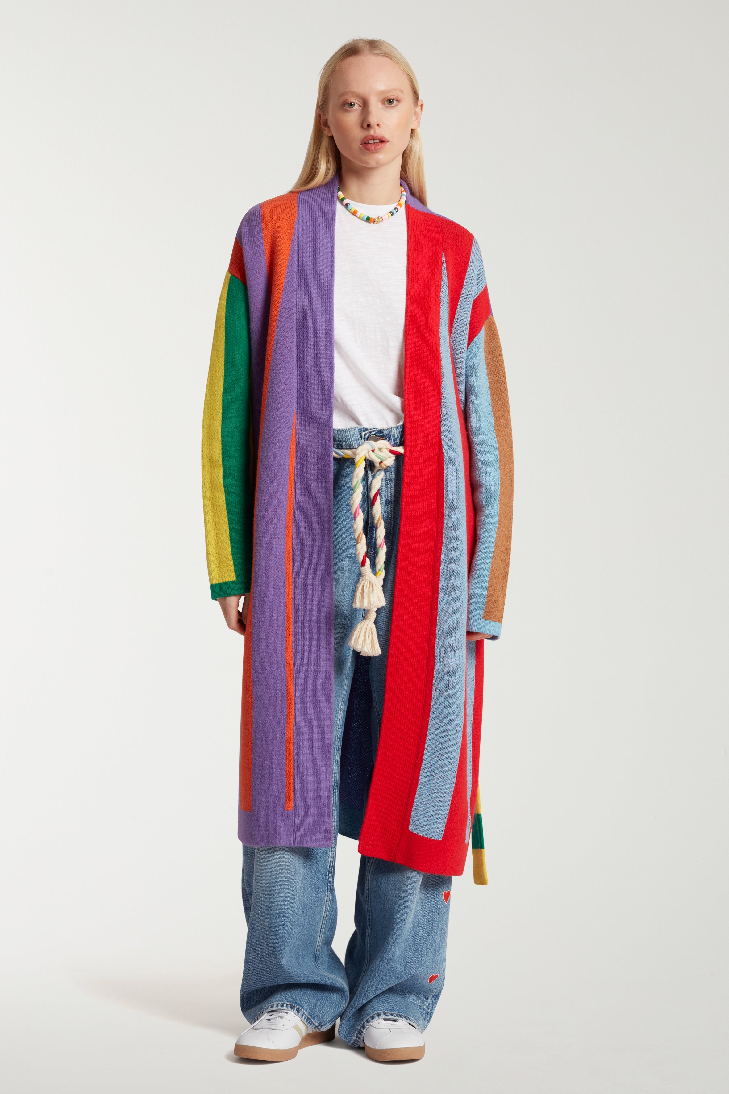 Colorblock Stripe Cardigan 