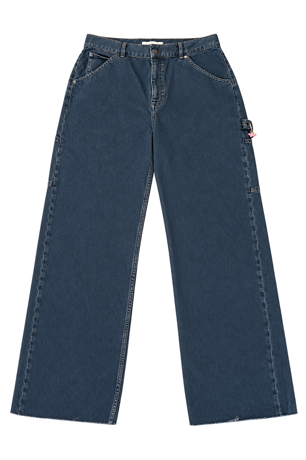 Relaxed Carpenter Jeans With Bead Charm
