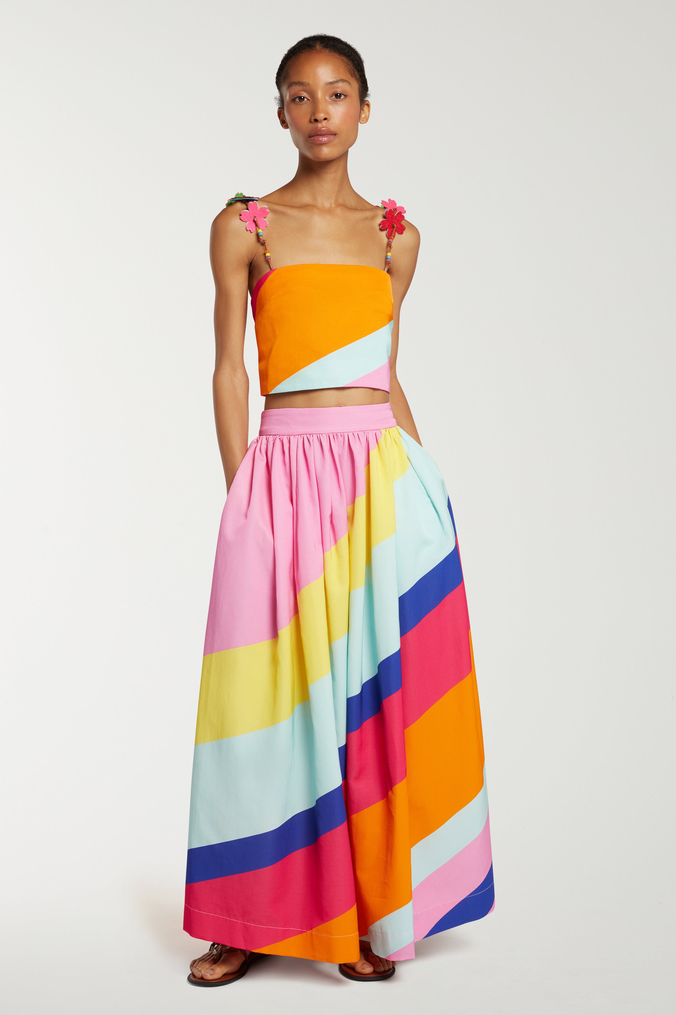 Bold Stripe Maxi Skirt