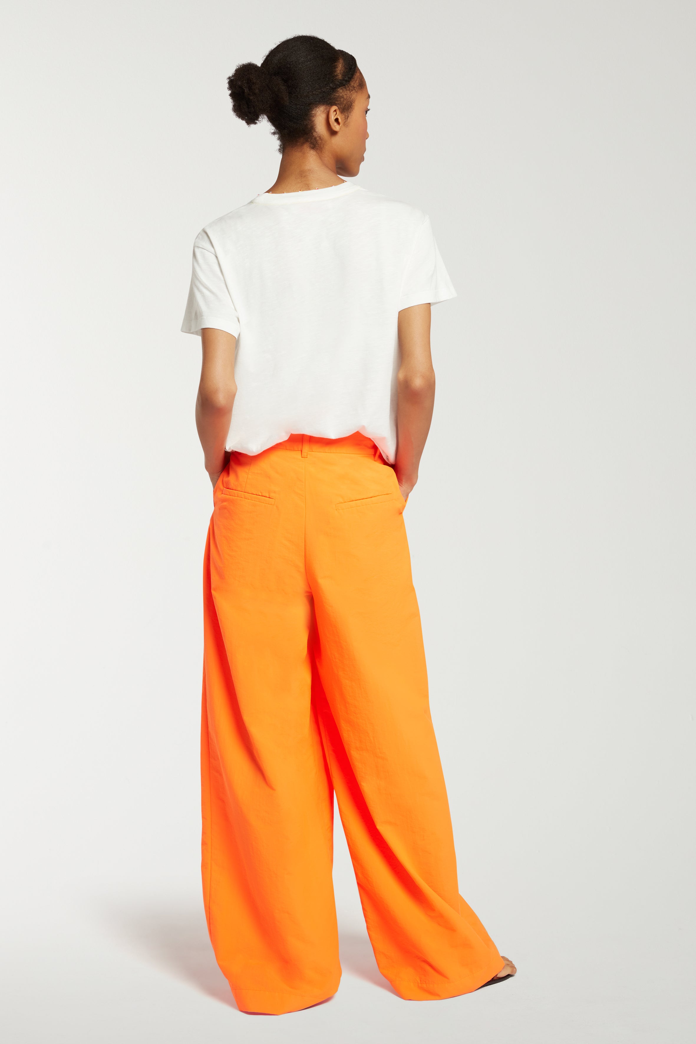 Wide Leg Pleat Front Trouser