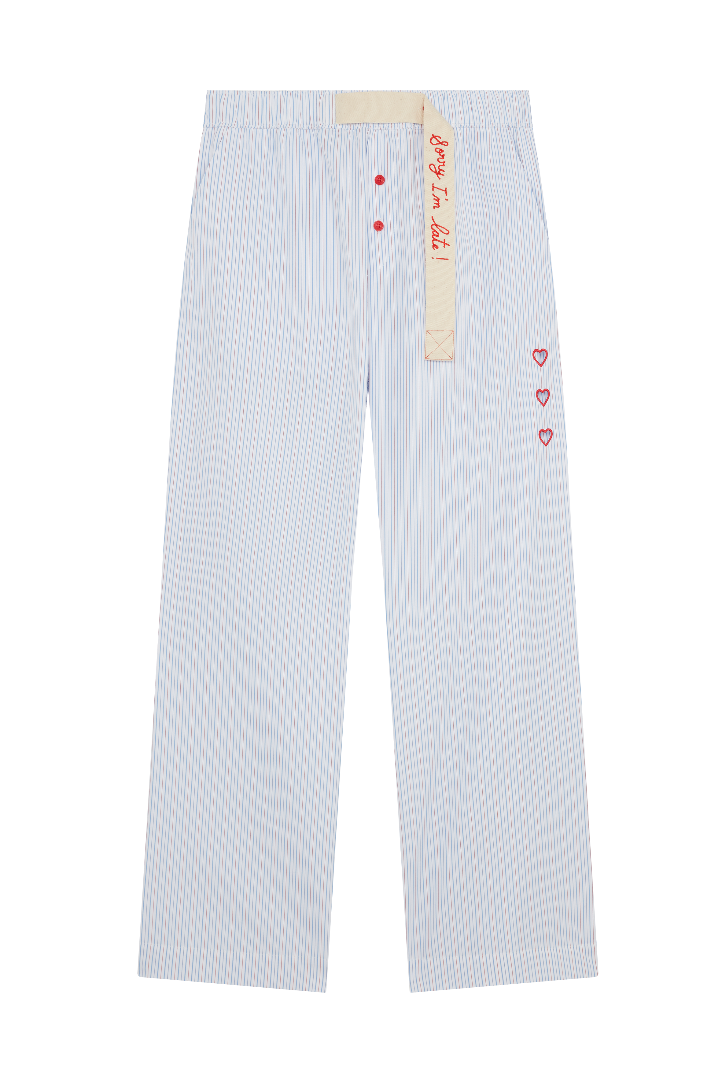 Stripe Trouser With Trim